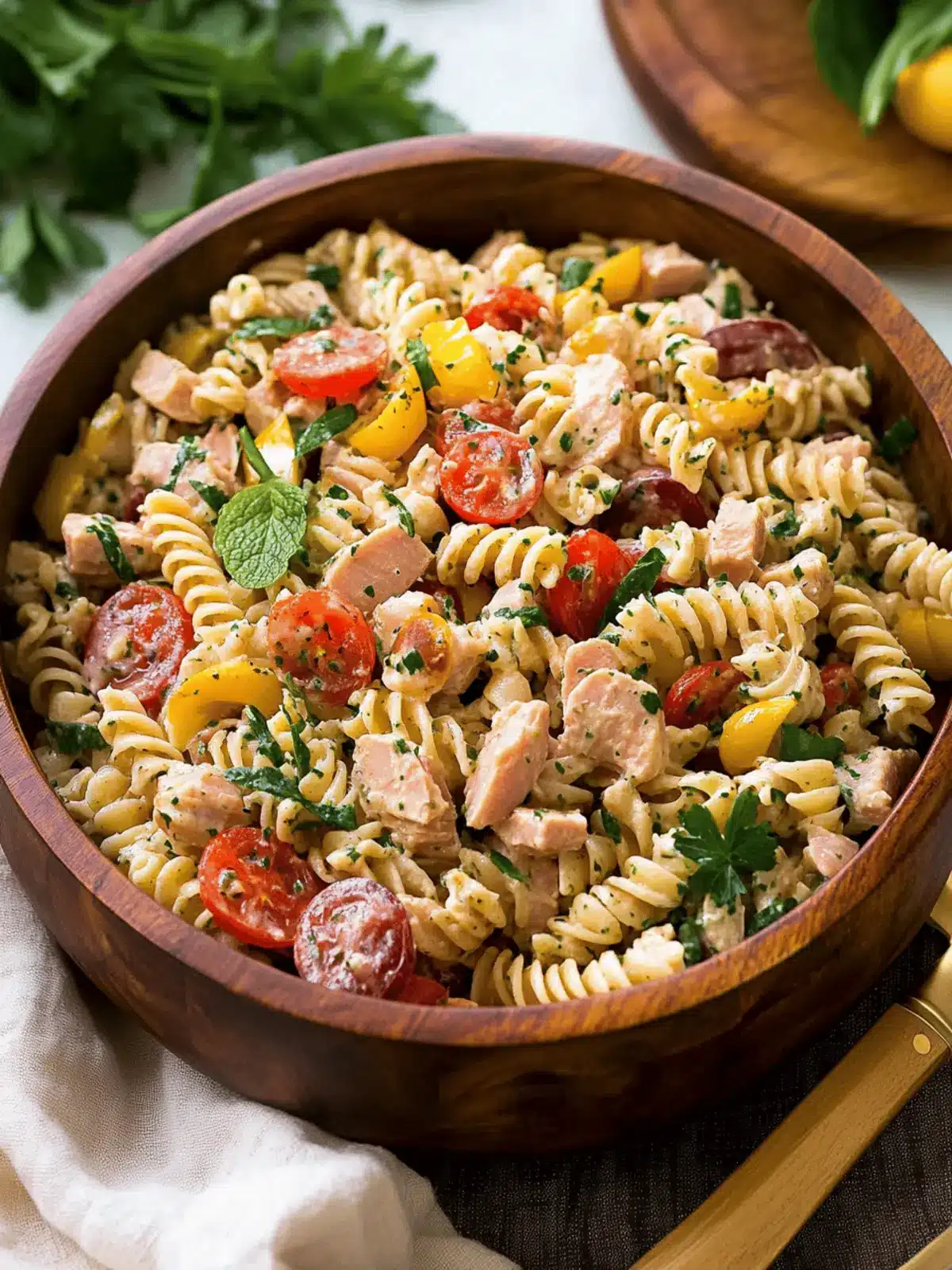 Mediterranean Tuna Pasta Salad for a Fresh Flavor Boost 4 Tuna Pasta Salad