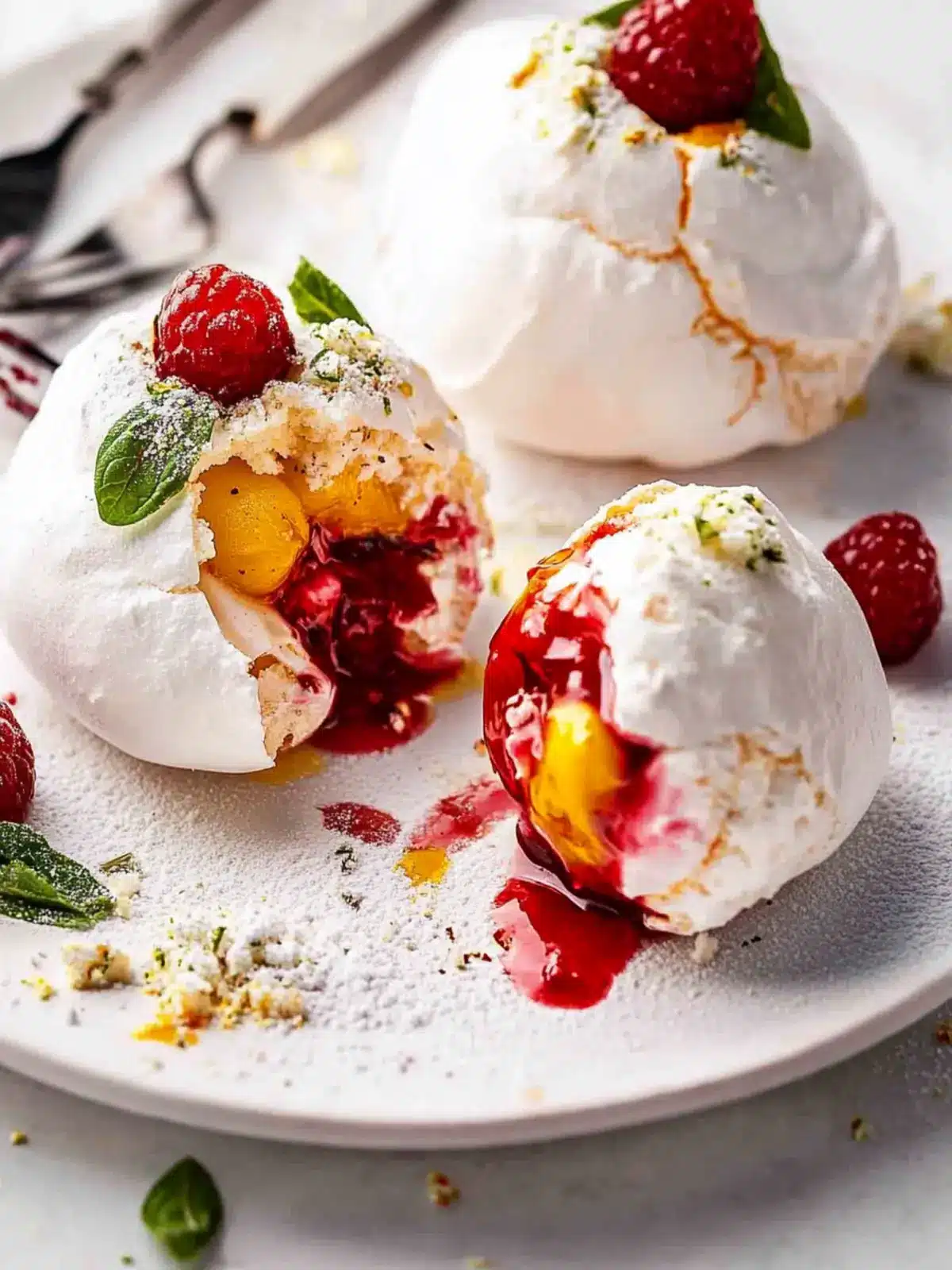 Pavlova Bombs: Irresistible Mini Treats with Flavor Explosions 2 Pavlova Bombs