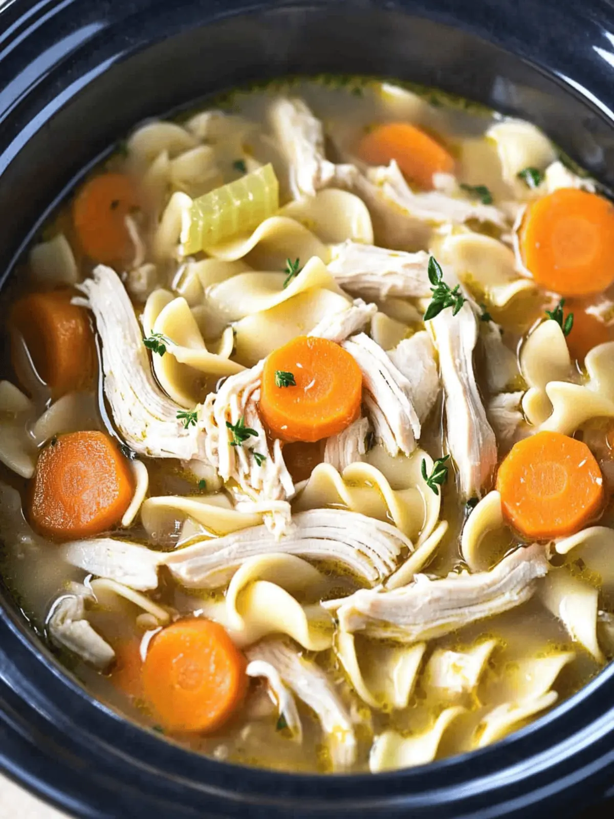 Super Easy Crock-Pot Chicken Noodle Soup for Cozy Nights 4 Crock-Pot Chicken Noodle Soup