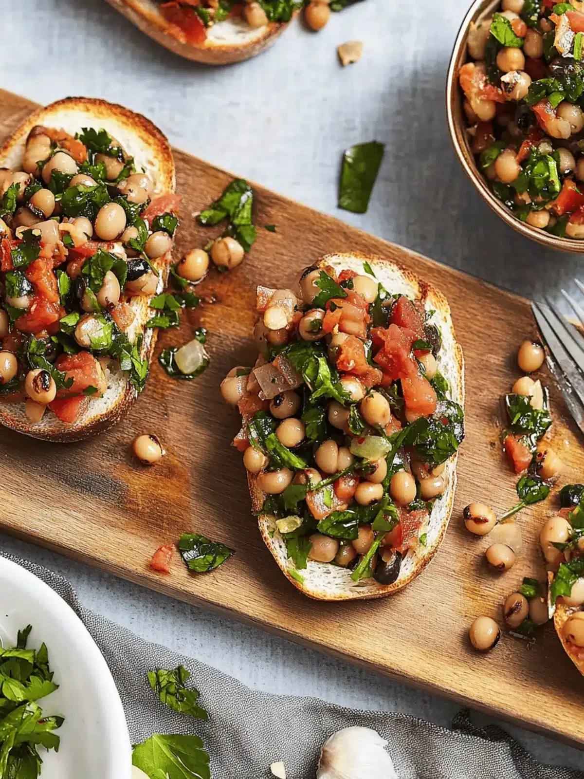 Savory Black-Eyed Pea Bruschetta to Brighten Your Gatherings 3 Black-Eyed Pea Bruschetta
