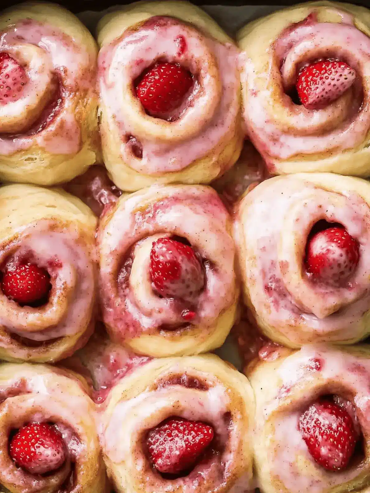 Soft Strawberry Cinnamon Rolls with Creamy Icing Delight 2 Strawberry Cinnamon Rolls