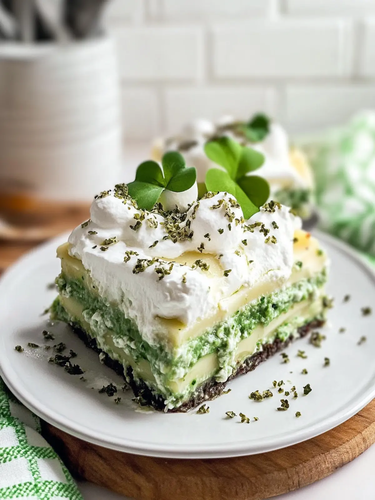 Shamrock Lasagna: Easy Minty Delight for St. Patrick's Day 2 Shamrock Lasagna