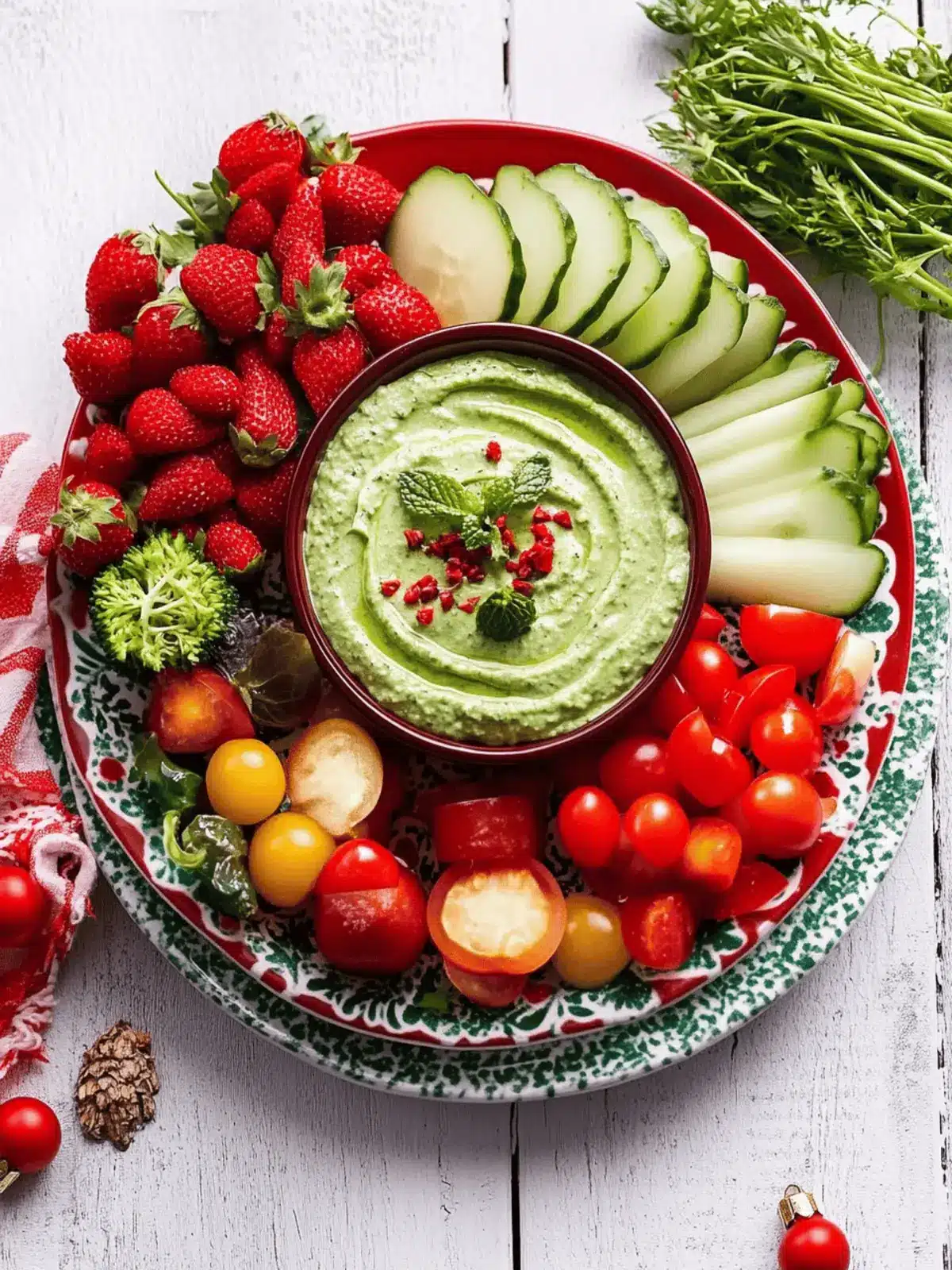 Delicious Christmas Crudit s with Creamy Herb Dip Delight 4 Christmas Crudit s