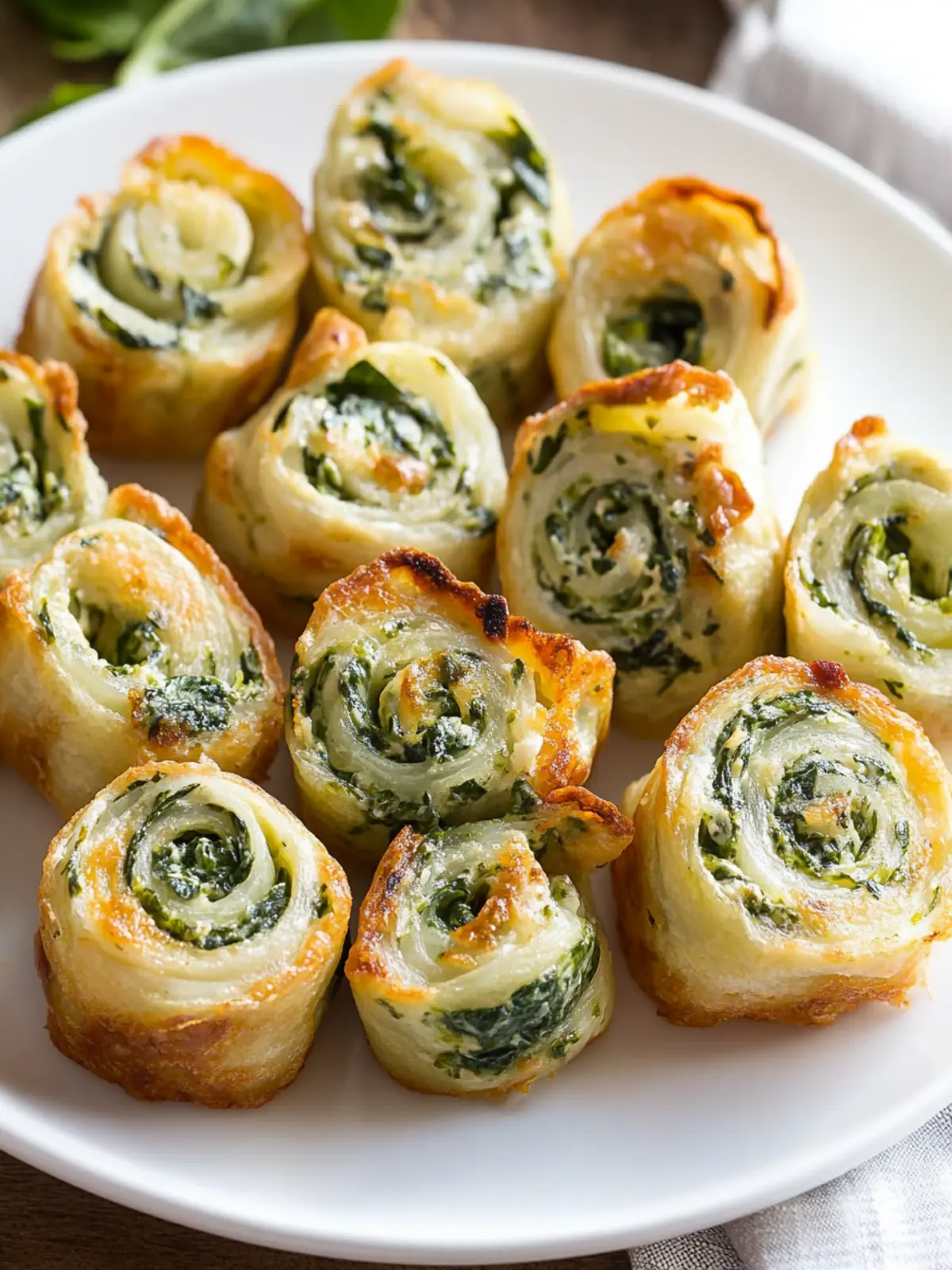 Delicious Easy Spinach Dip in Bite-Sized Pinwheels for Parties 3 Easy Spinach Dip in Bite-Sized Pinwheels