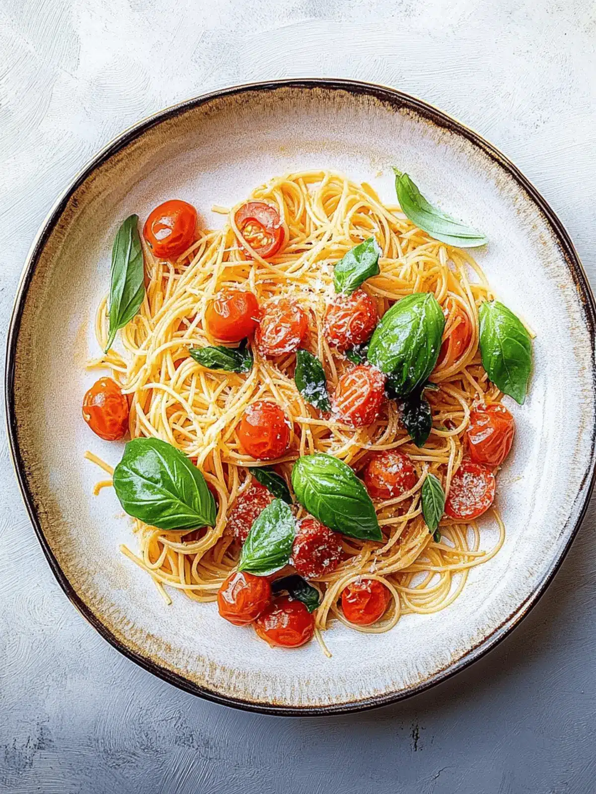 Savory Cherry Tomato and Basil Pasta in Under 20 Minutes 4 Cherry tomato and basil pasta