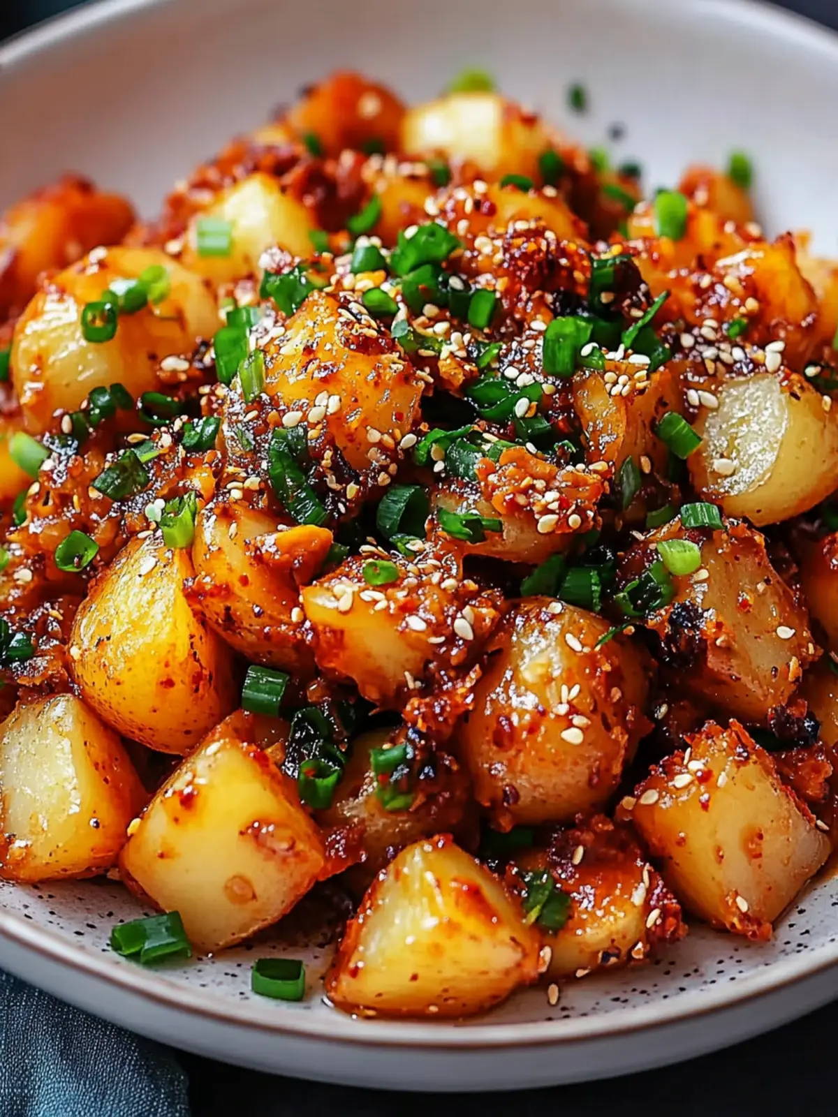 Crispy Korean Potato Dish: A Spicy, Flavor-Packed Delight 2 Crispy Korean Potato Dish