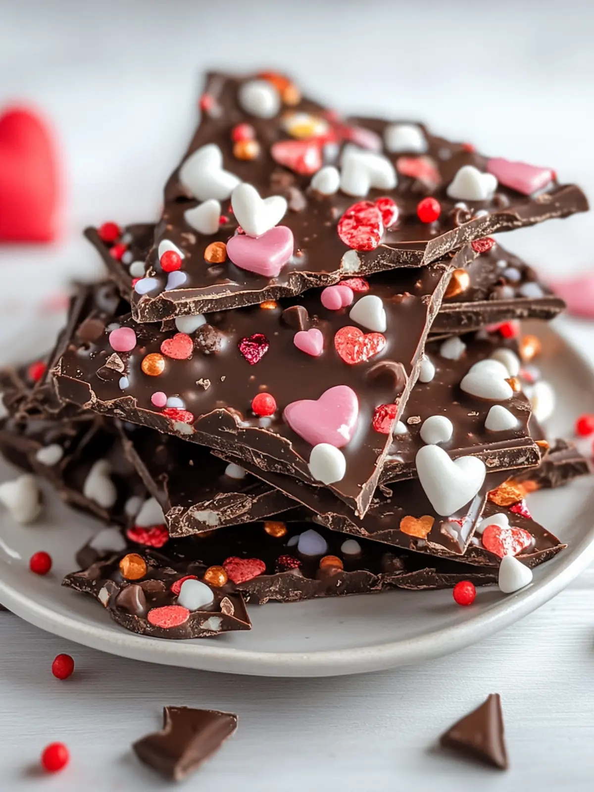 Irresistible Valentine's Double Chocolate Bark for Easy No-Bake Bliss 2 Valentine s Double Chocolate Bark