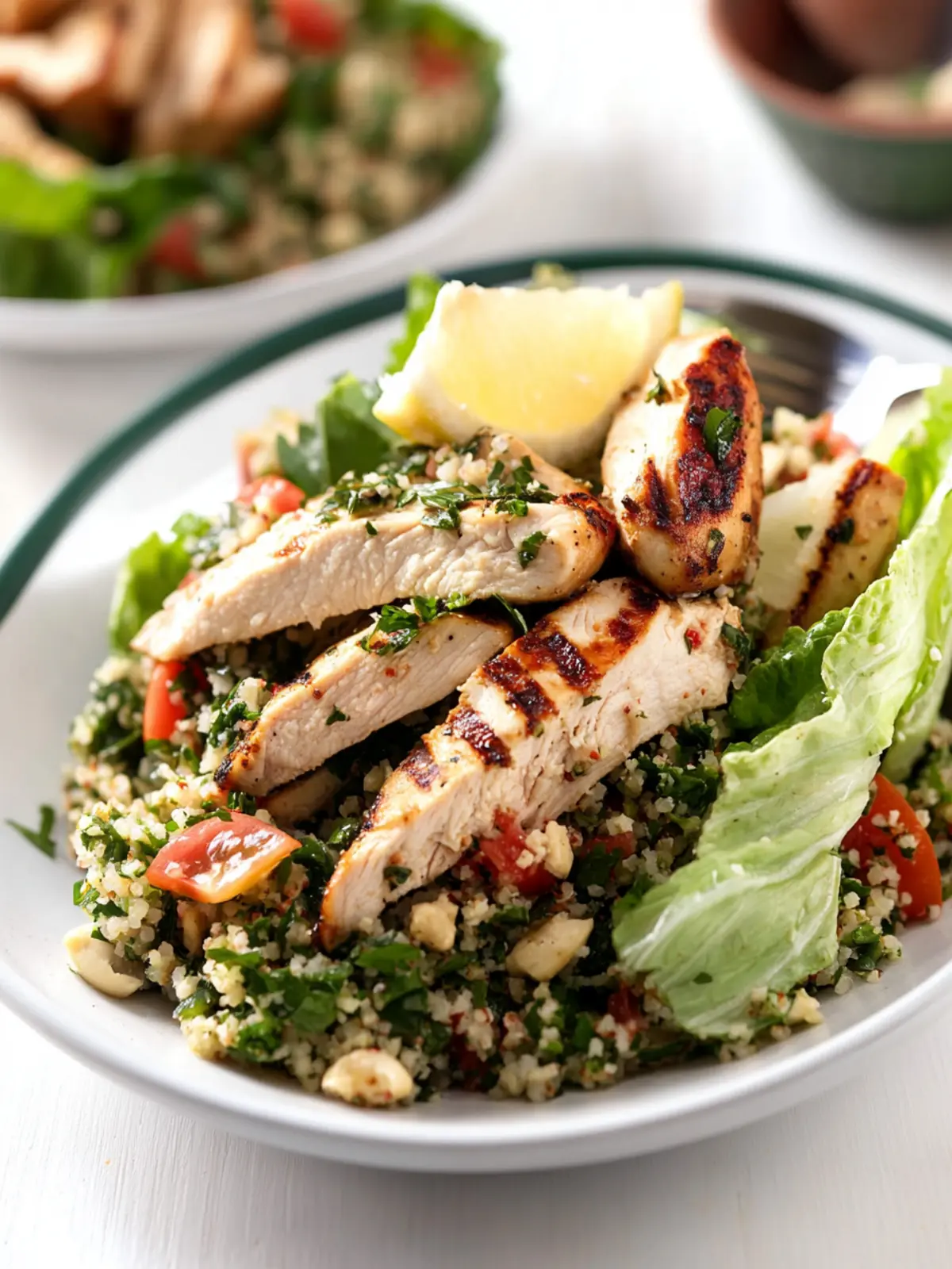 Grilled Chicken Caesar Tabbouleh Salad for Fresh Summer Bliss 3 Grilled Chicken Caesar Tabbouleh Salad