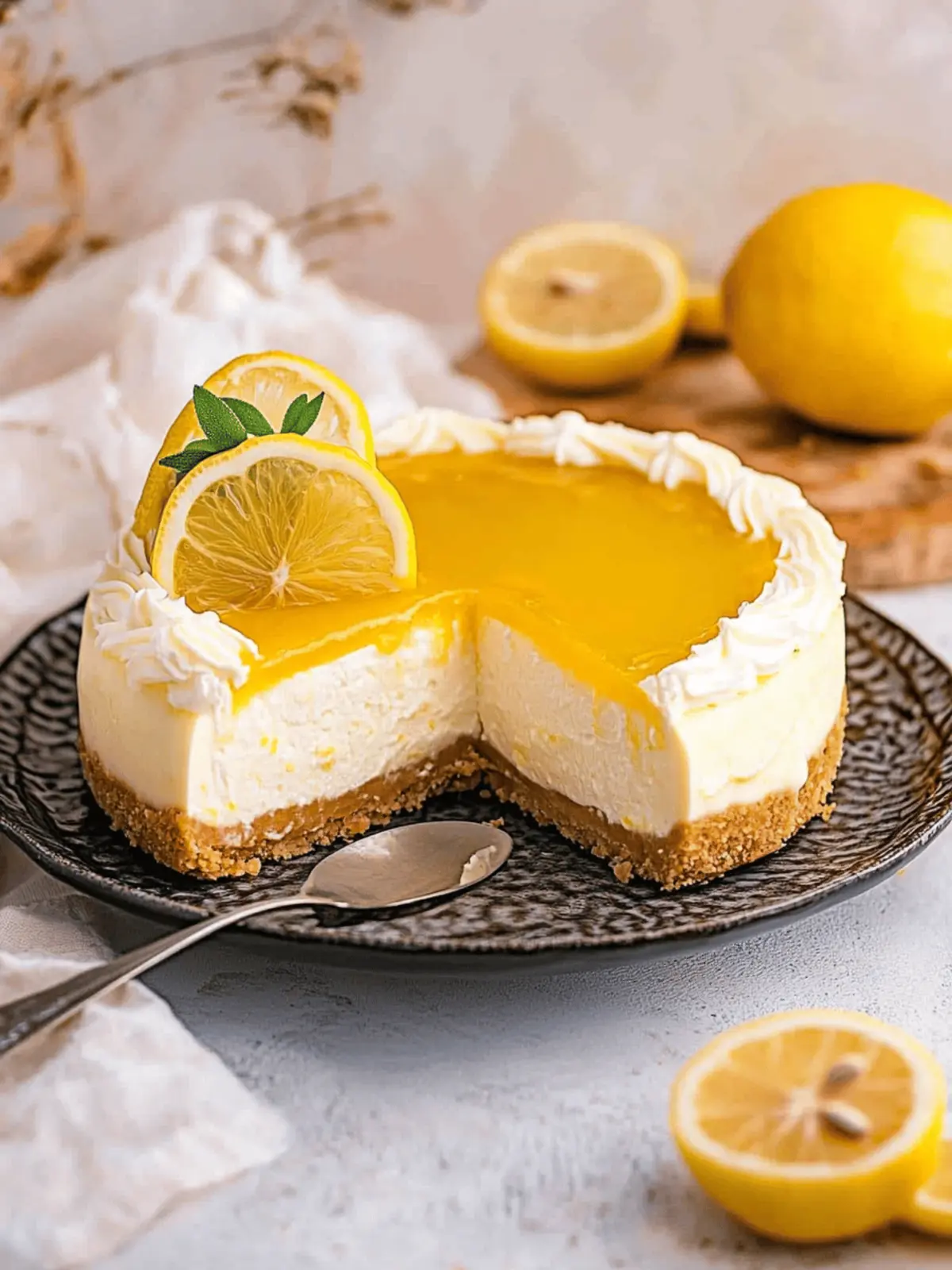 Lemon Curd Cheesecake: No-Bake Creamy Bliss Awaits You 2 Lemon Curd Cheesecake