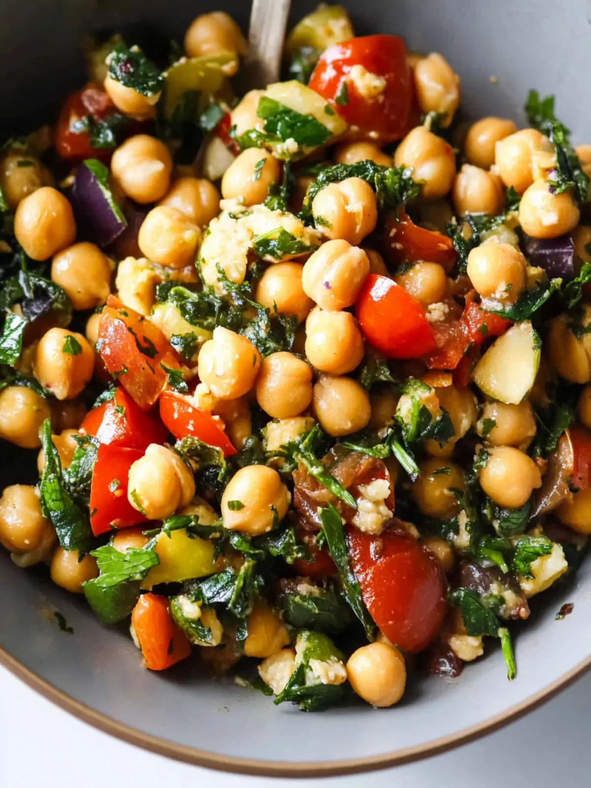 One-Pan Mediterranean Chickpea Dinner Ready in 15 Minutes 2 One-Pan Mediterranean Chickpea Dinner