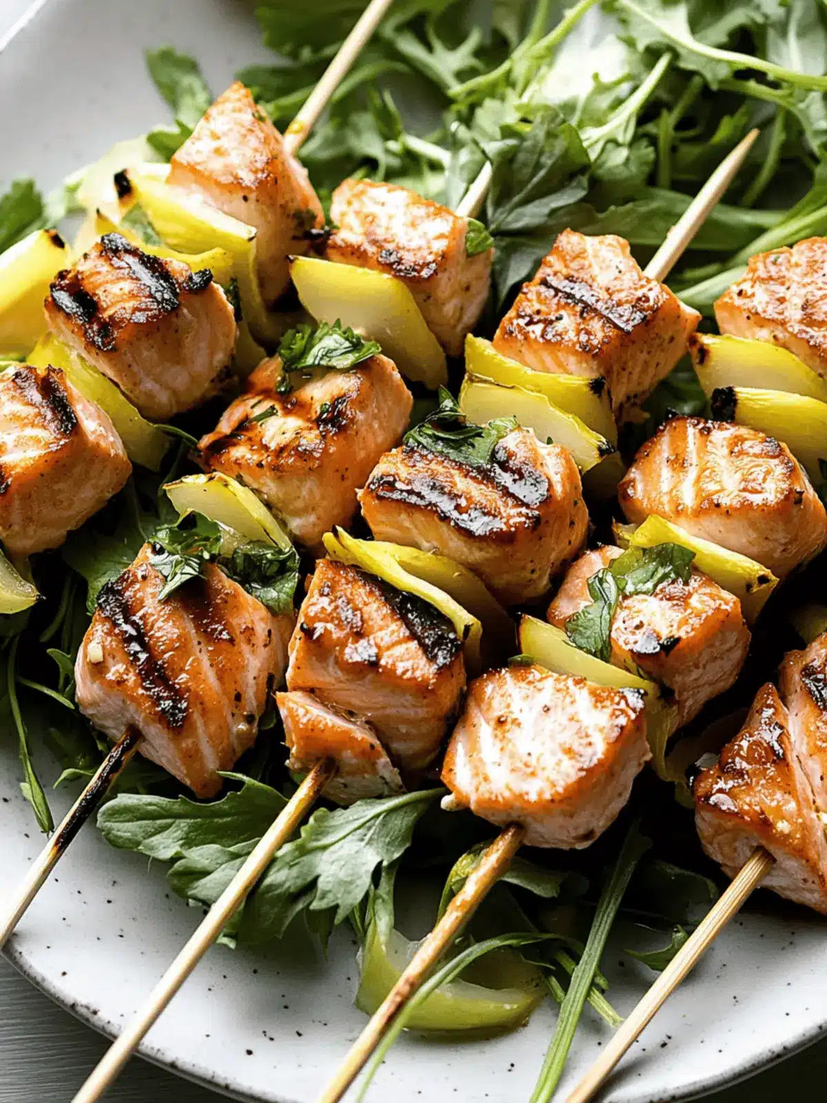 Flavorful Grilled Salmon Skewers Ready in 30 Minutes 3 Grilled Salmon Skewers