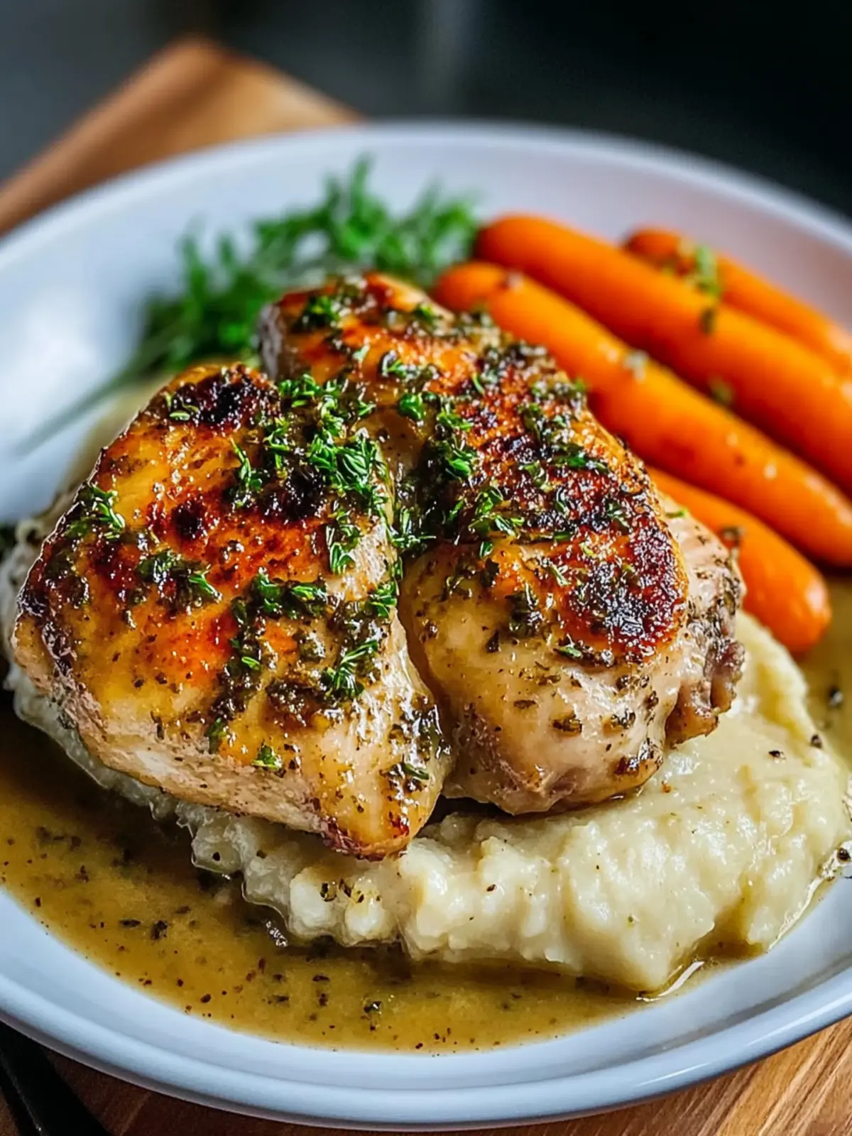 Garlic Herb Chicken & Carrot Plate: Simple, Healthy Delight 4 Garlic Herb Chicken & Carrot Plate