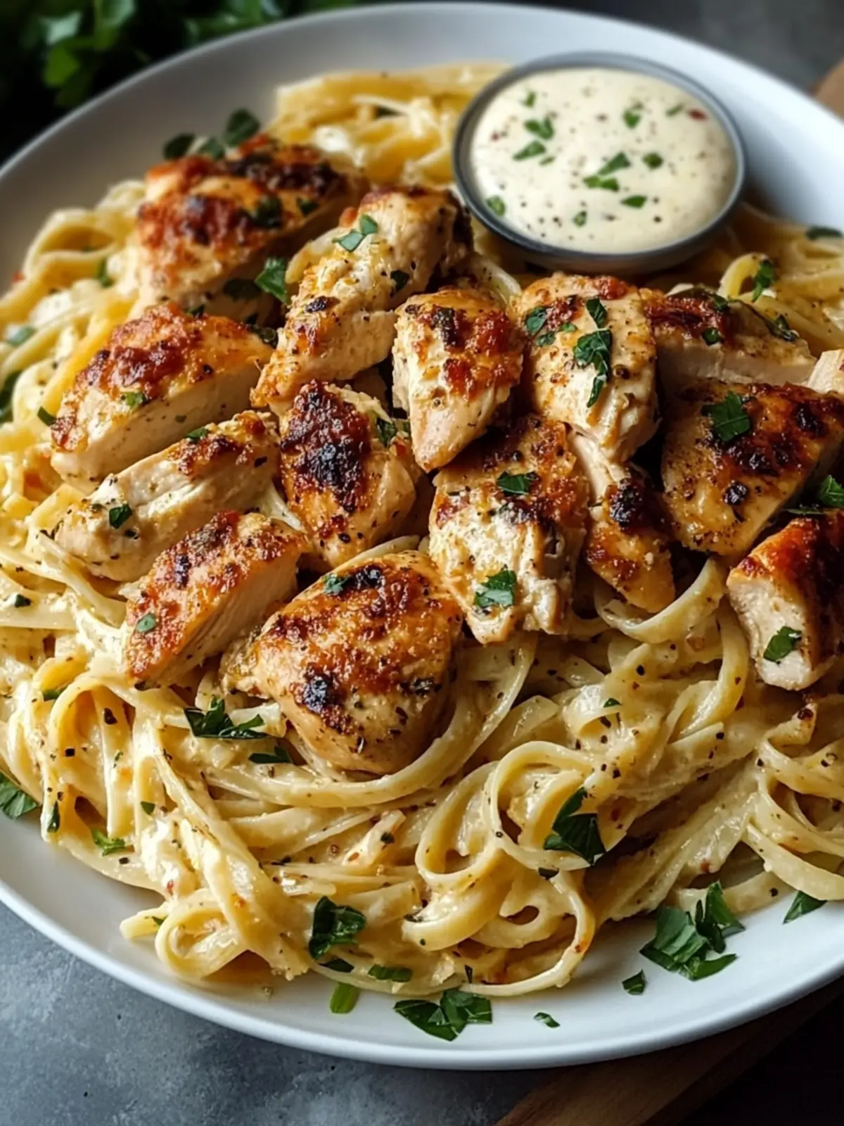 Cajun Chicken and Garlic Parmesan Linguine: Comfort Food Bliss 2 Cajun Chicken and Garlic Parmesan Linguine