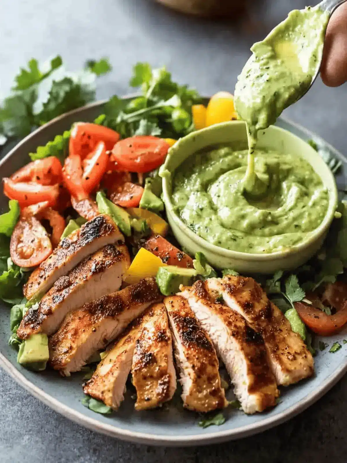 Savor Healthy Chicken Salad with Creamy Avocado Dressing 2 Chicken Salad with Avocado Dressing