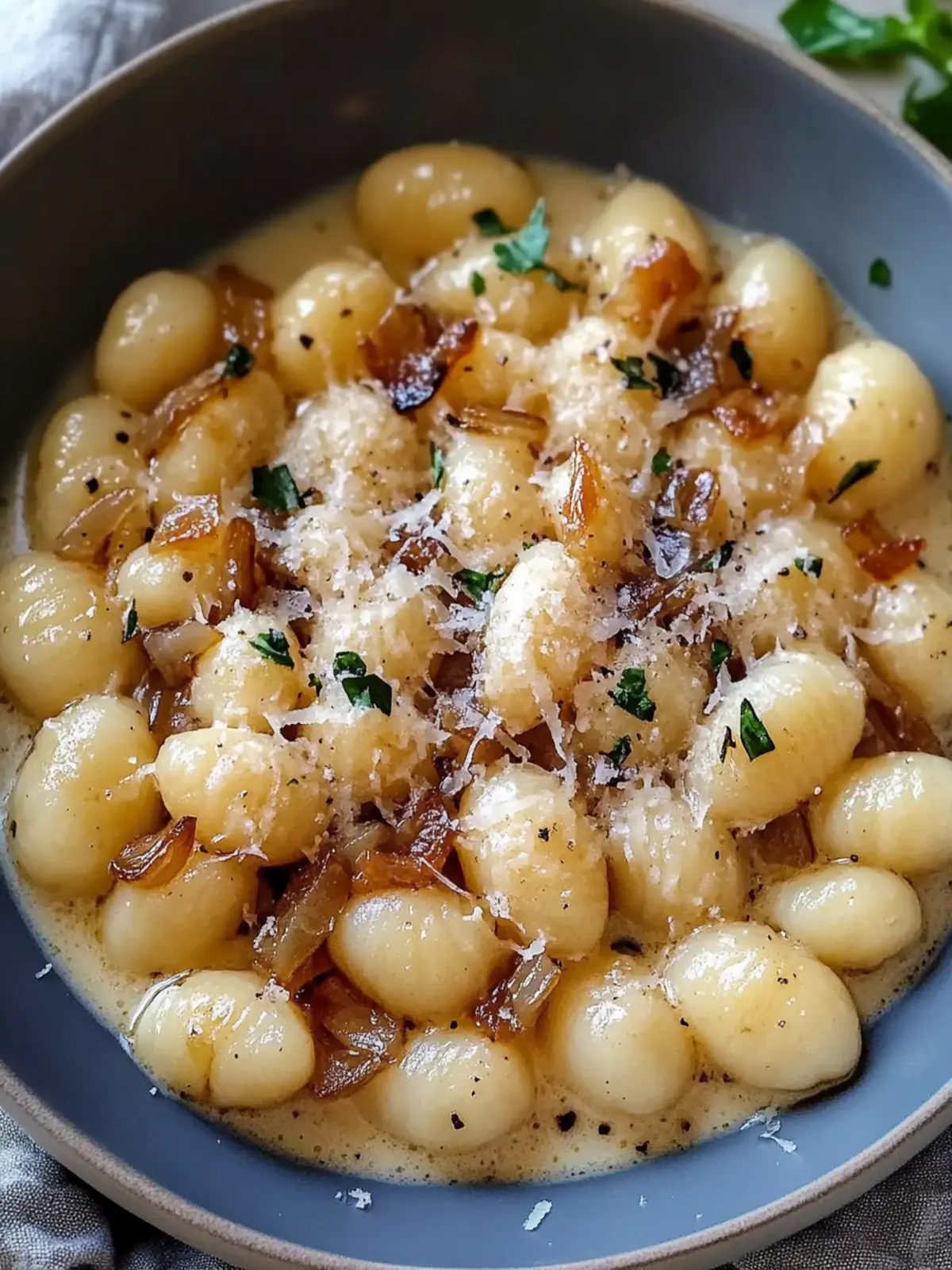 Buttery Gnocchi with Caramelized Onions and Gruy re Bliss Awaits 2 Buttery Gnocchi With Caramelized Onions And Gruy re Bliss