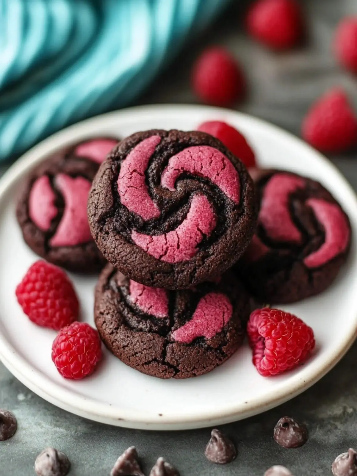 Raspberry Dark Chocolate Cookies: A Treat That Delights! 2 Raspberry Dark Chocolate Cookies: The Ultimate Sweet Fix