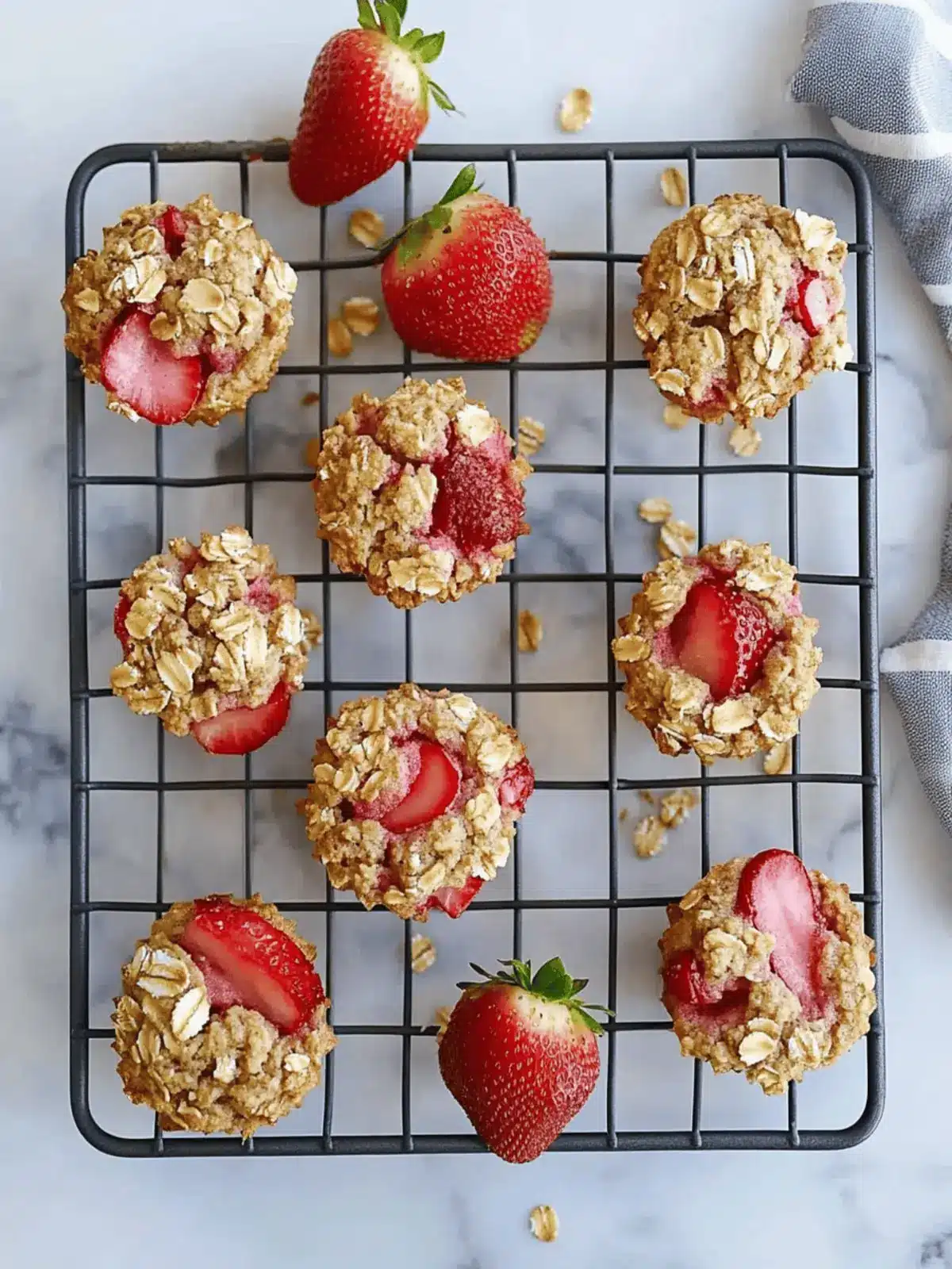 Irresistible Strawberry Rhubarb Baked Oatmeal Muffins You ll Love 2 Strawberry Rhubarb Baked Oatmeal Muffins