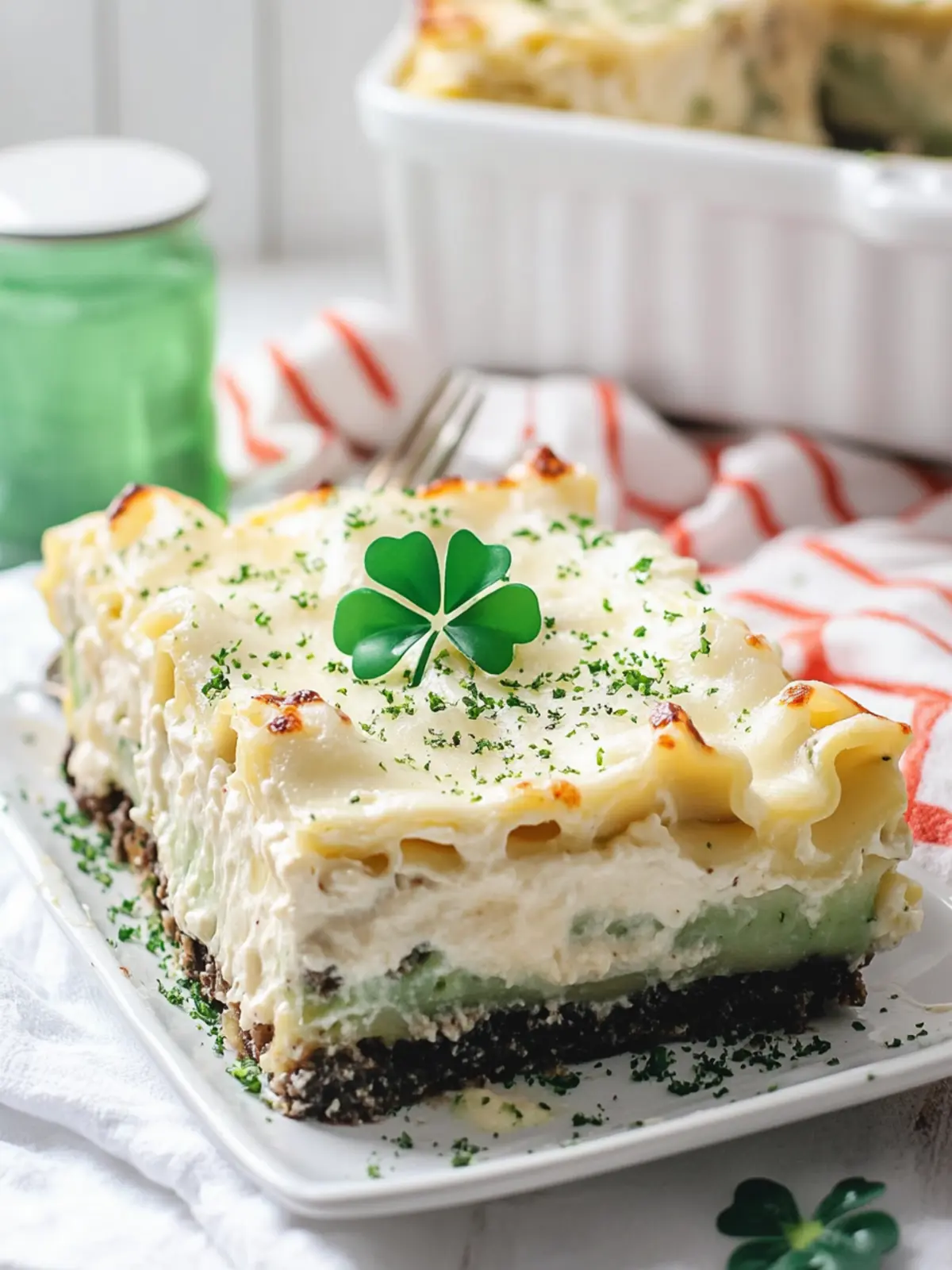 Shamrock Lasagna: Easy Minty Delight for St. Patrick's Day 4 Shamrock Lasagna