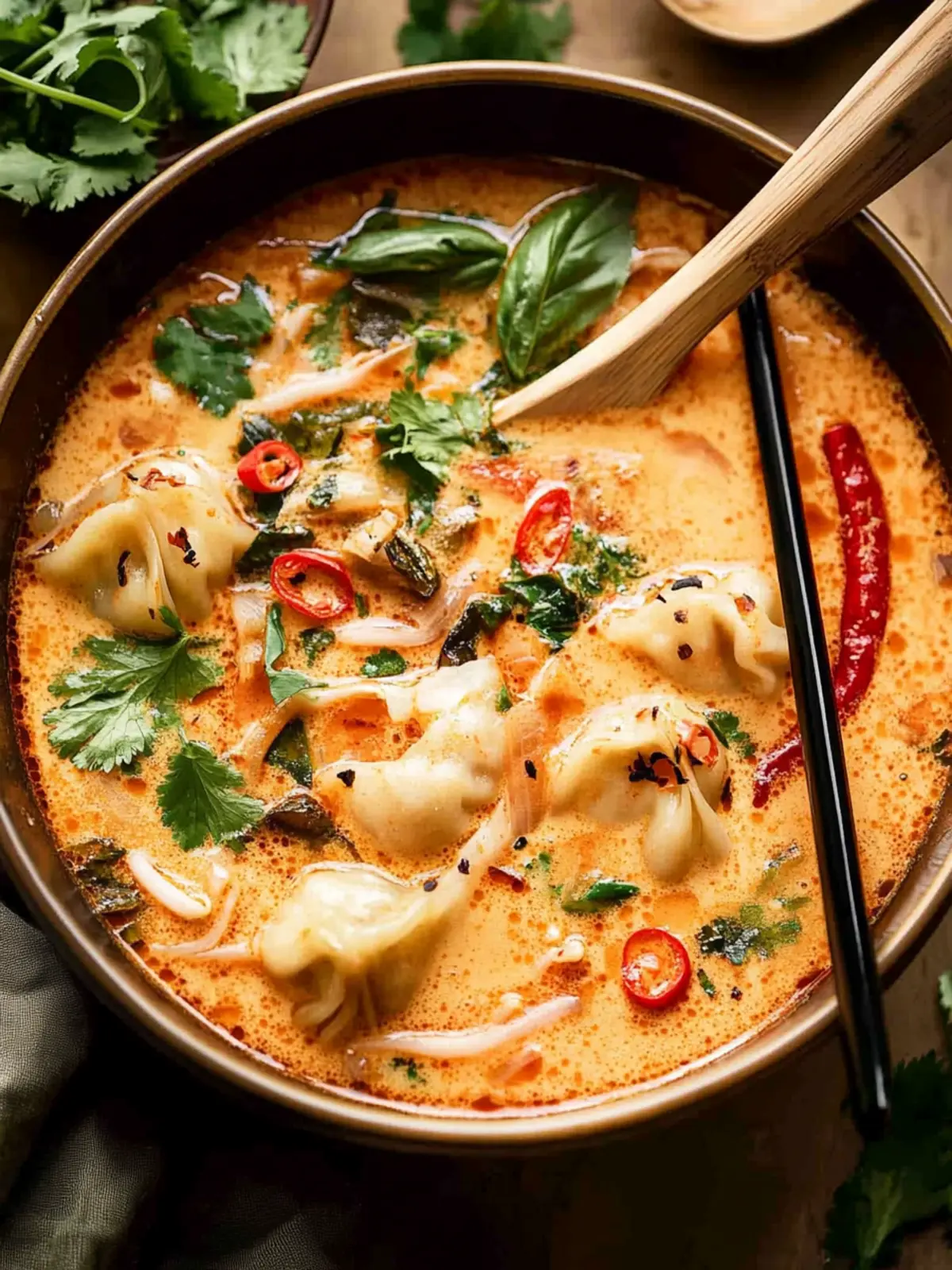 Creamy Thai Red Curry Dumpling Soup That Warms Your Soul 4 Thai Red Curry Dumpling Soup