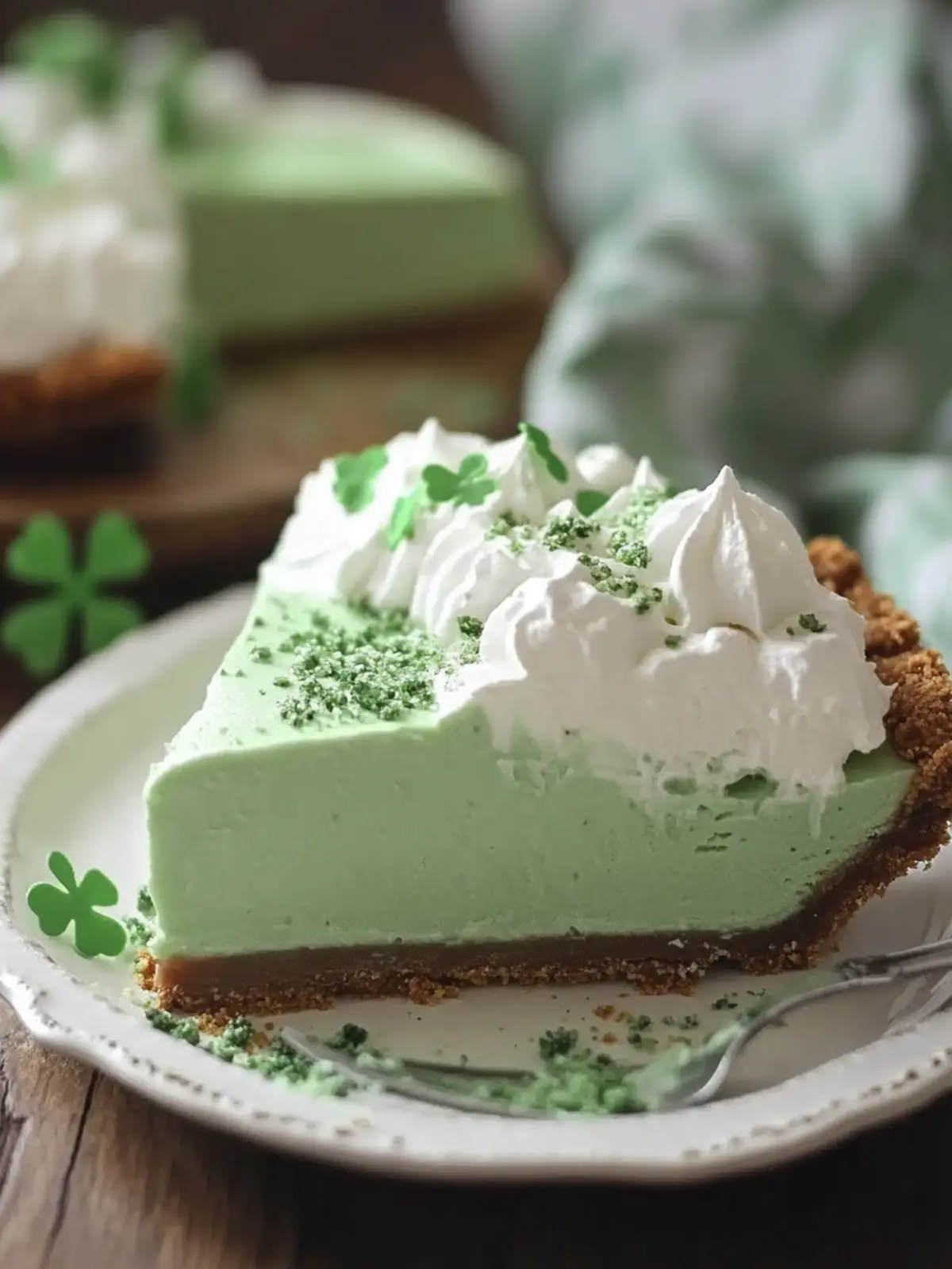 Shamrock Shake Pie: Easy No-Bake Delight for St. Patrick's Day 4 Shamrock Shake Pie
