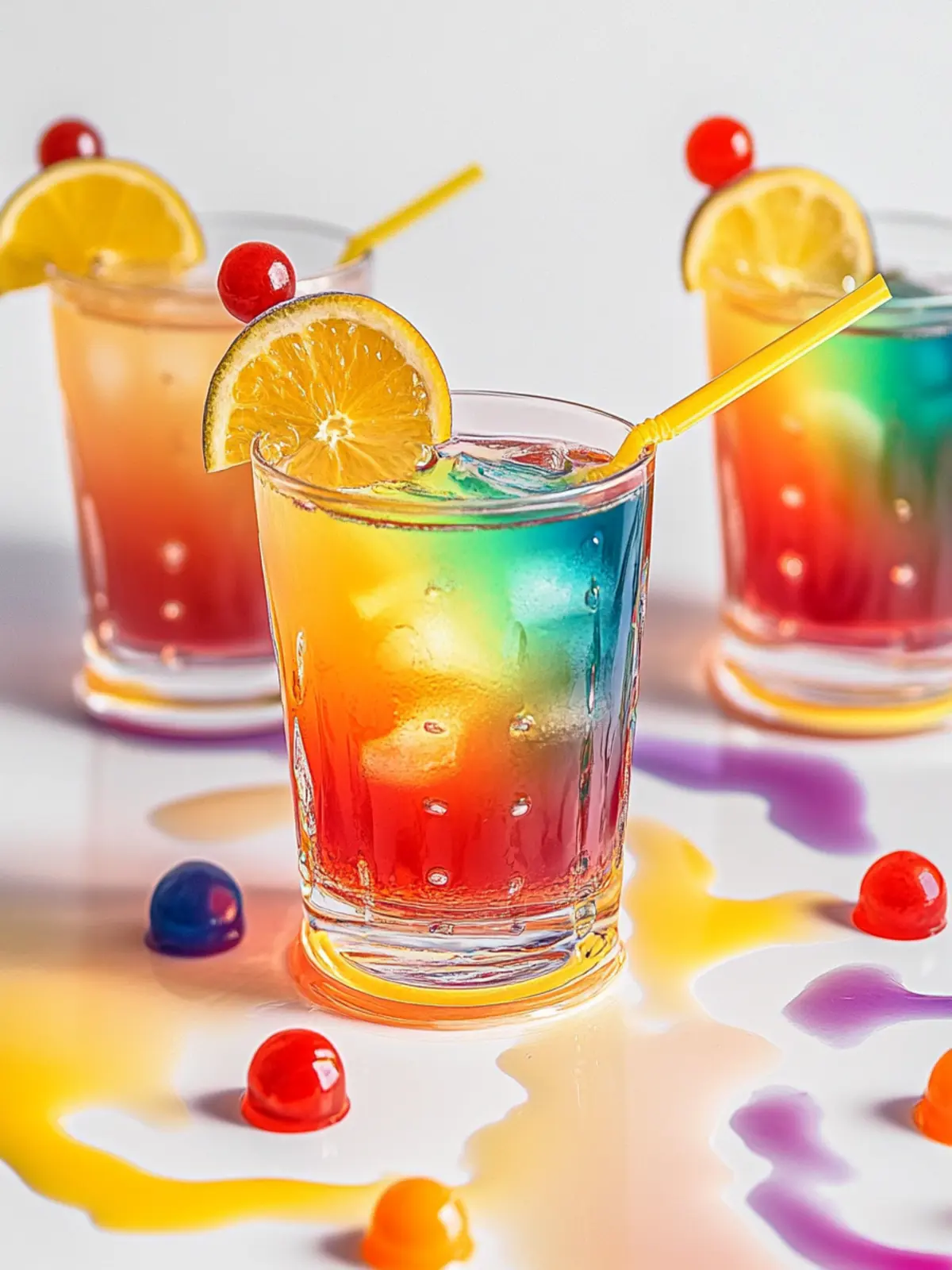 Vibrant Rainbow Shots: Simple 3-Ingredient Party Delight 2 Rainbow Shots