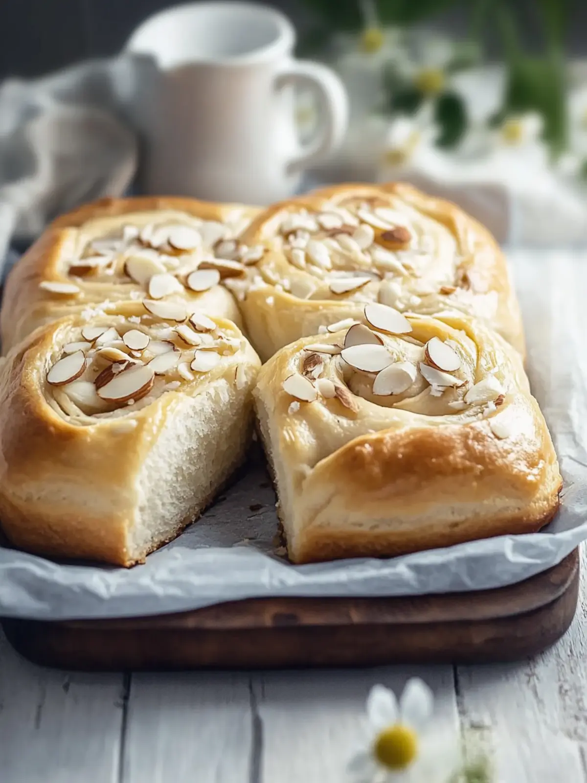 Warm and Fluffy Almond Sweet Rolls with Creamy Frosting 3 Almond Sweet Rolls