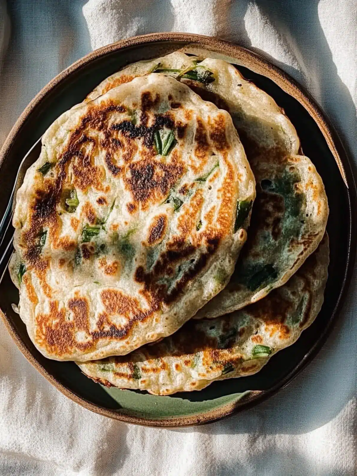 Savory Scallion Pancakes: Crispy, Homemade Delight at Home 4 Scallion Pancakes