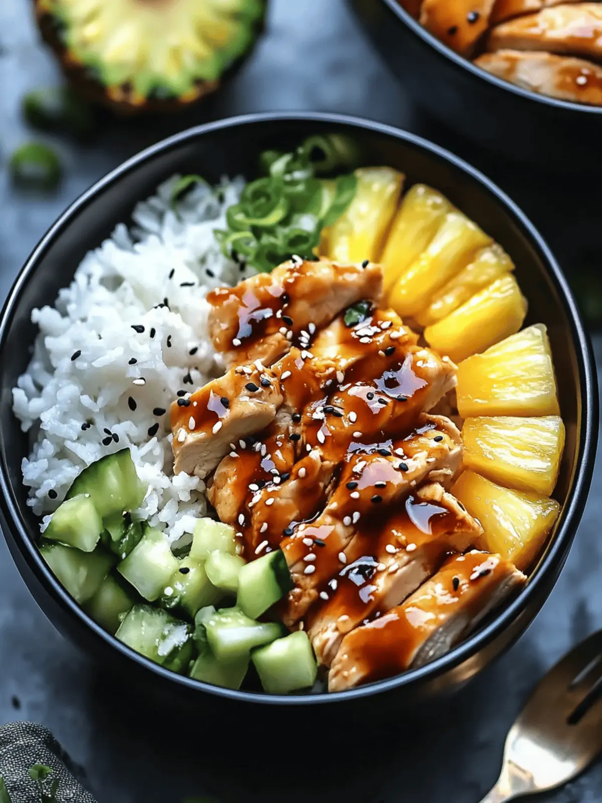 Savor Chicken Teriyaki Pineapple Bowls: Your Fresh Summer Escape 3 Chicken Teriyaki Pineapple Bowls: Your Fresh Summer Escape