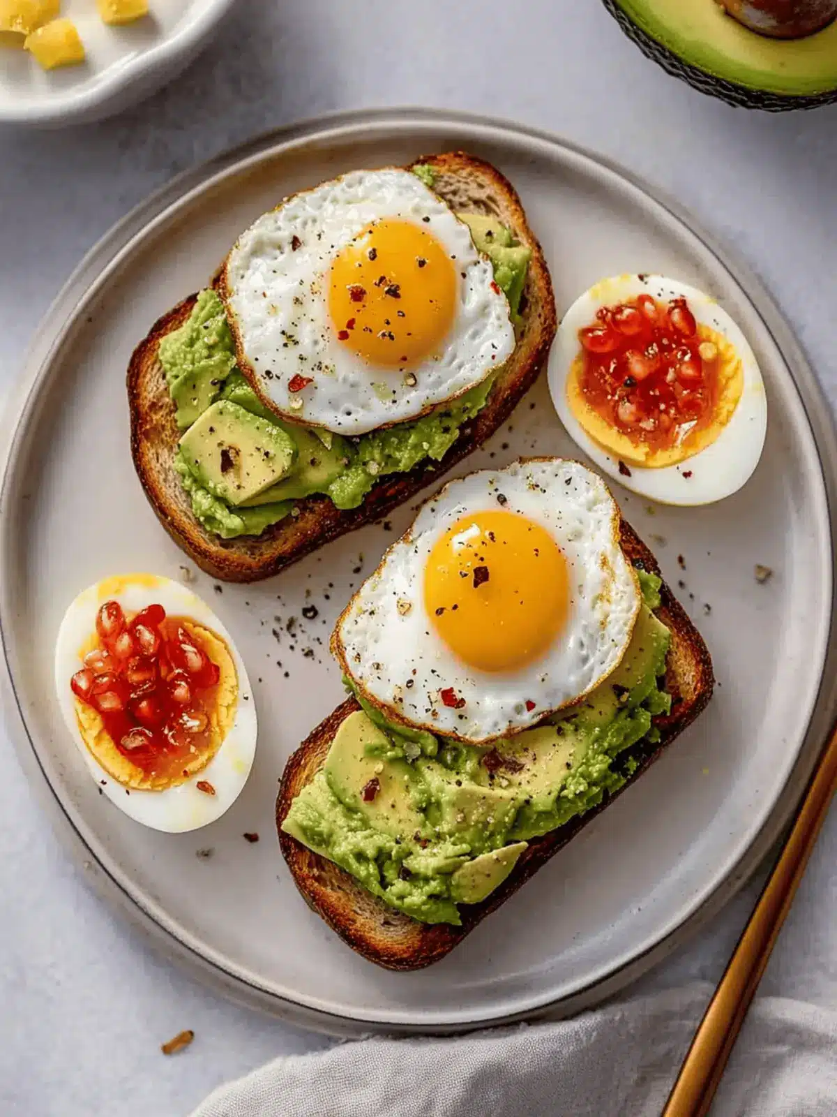Avocado Toast with Egg: Quick Protein-Packed Breakfast Bliss 3 Avocado Toast with Egg