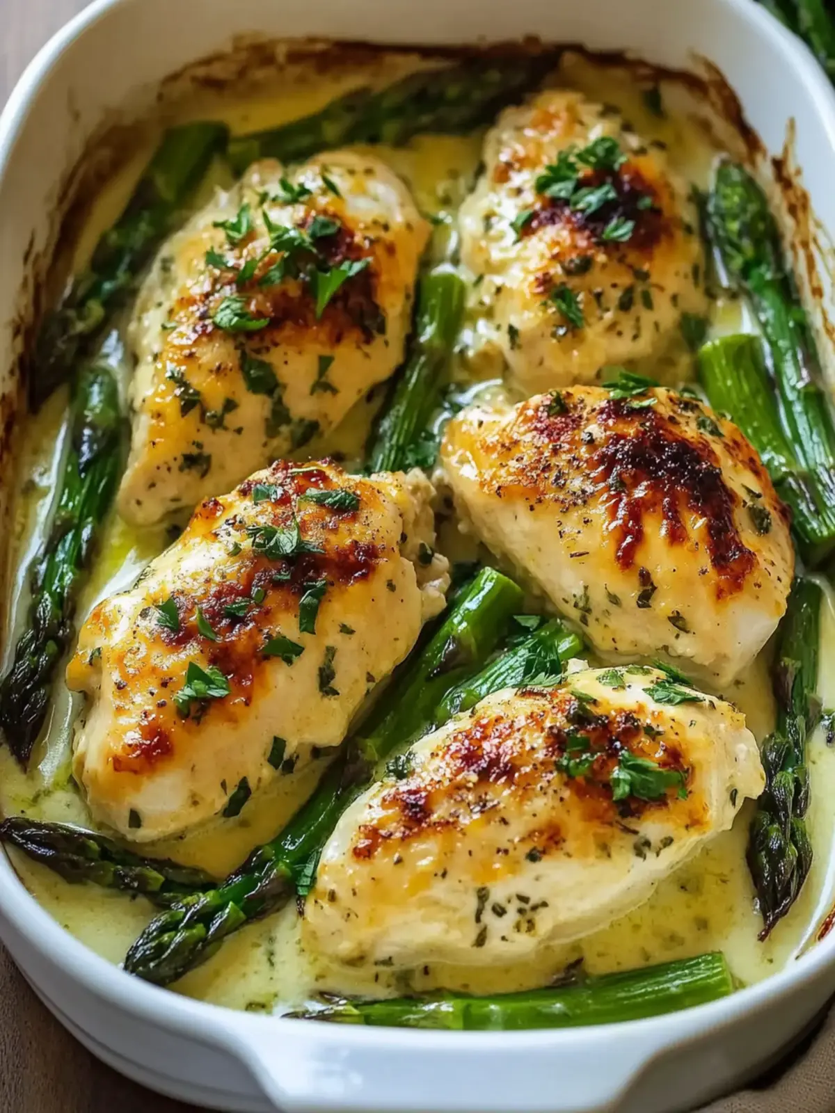 Creamy Baked Chicken and Asparagus That Will Wow Your Family 2 Creamy Baked Chicken and Asparagus