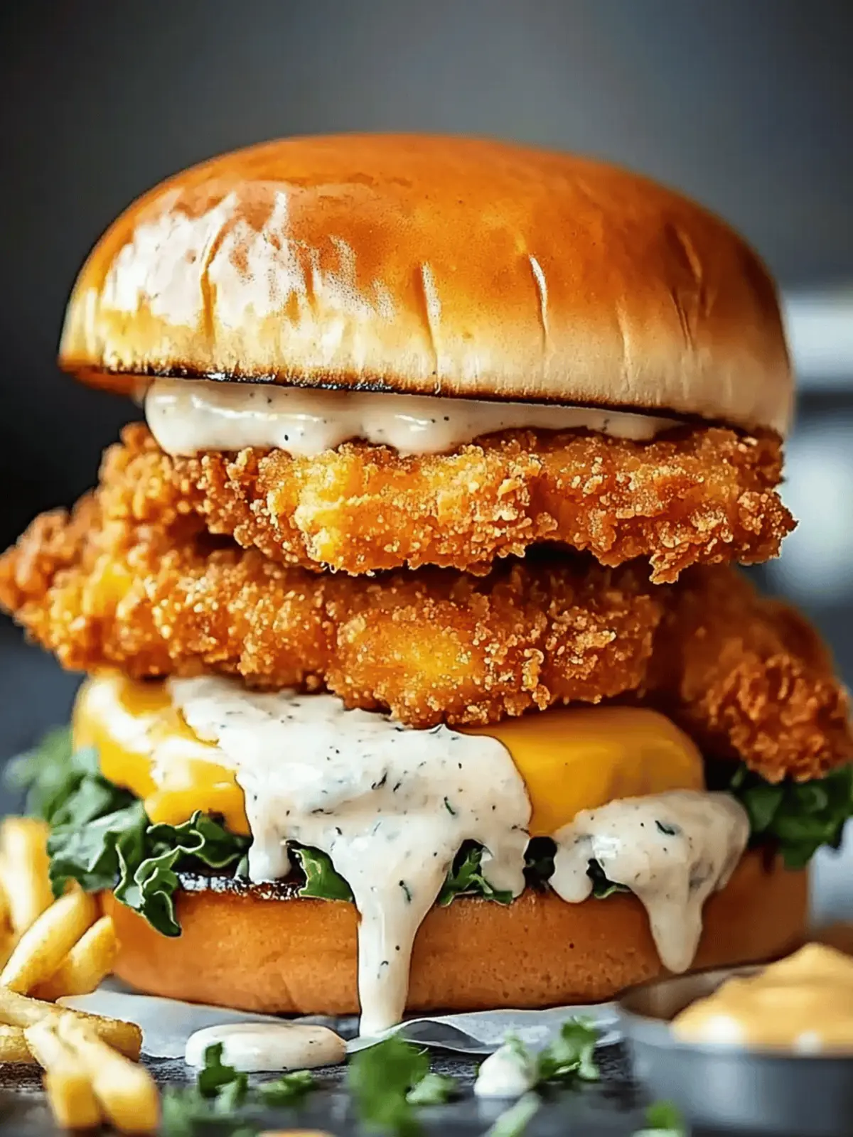Homemade Baked Filet-O-Fish Burger with Crispy Fish Fillets Recipe 3 Homemade Baked Filet-O-Fish Burger with Crispy Fish Fillets and Tartare Sauce Recipe
