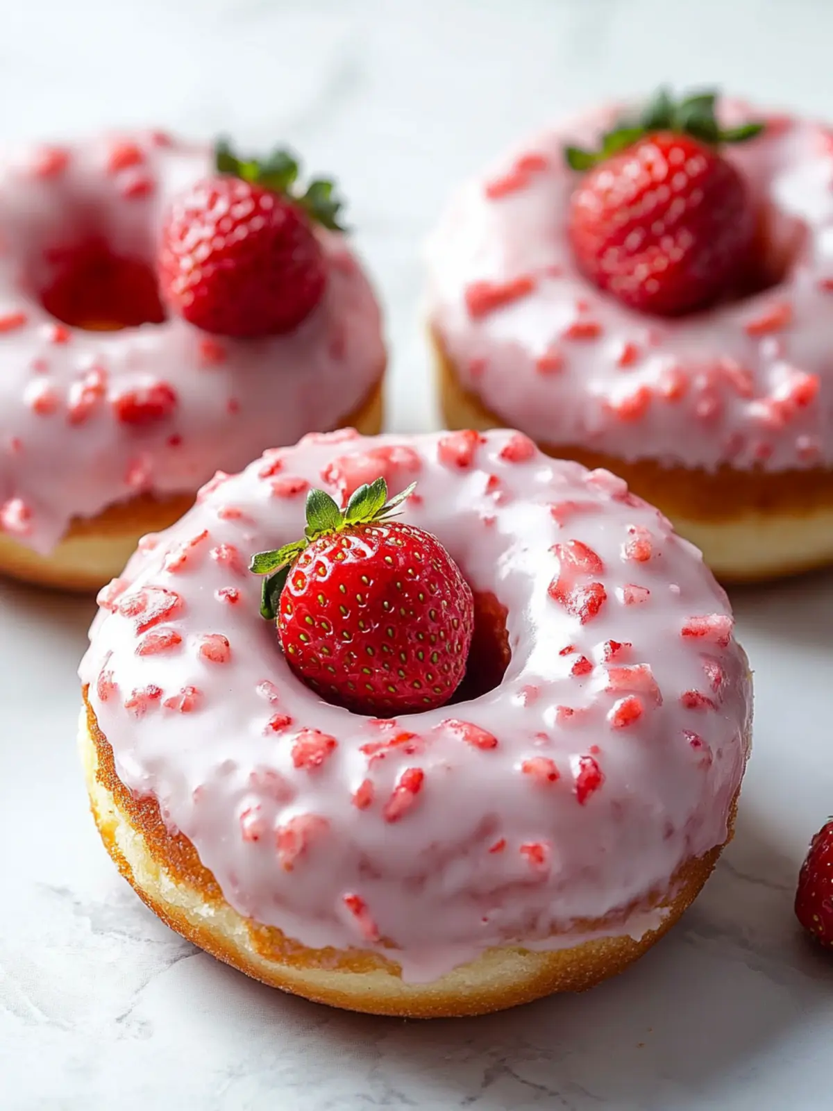 Delicious Strawberry Cake Donuts Perfect for Any Occasion 4 Strawberry Cake Donuts