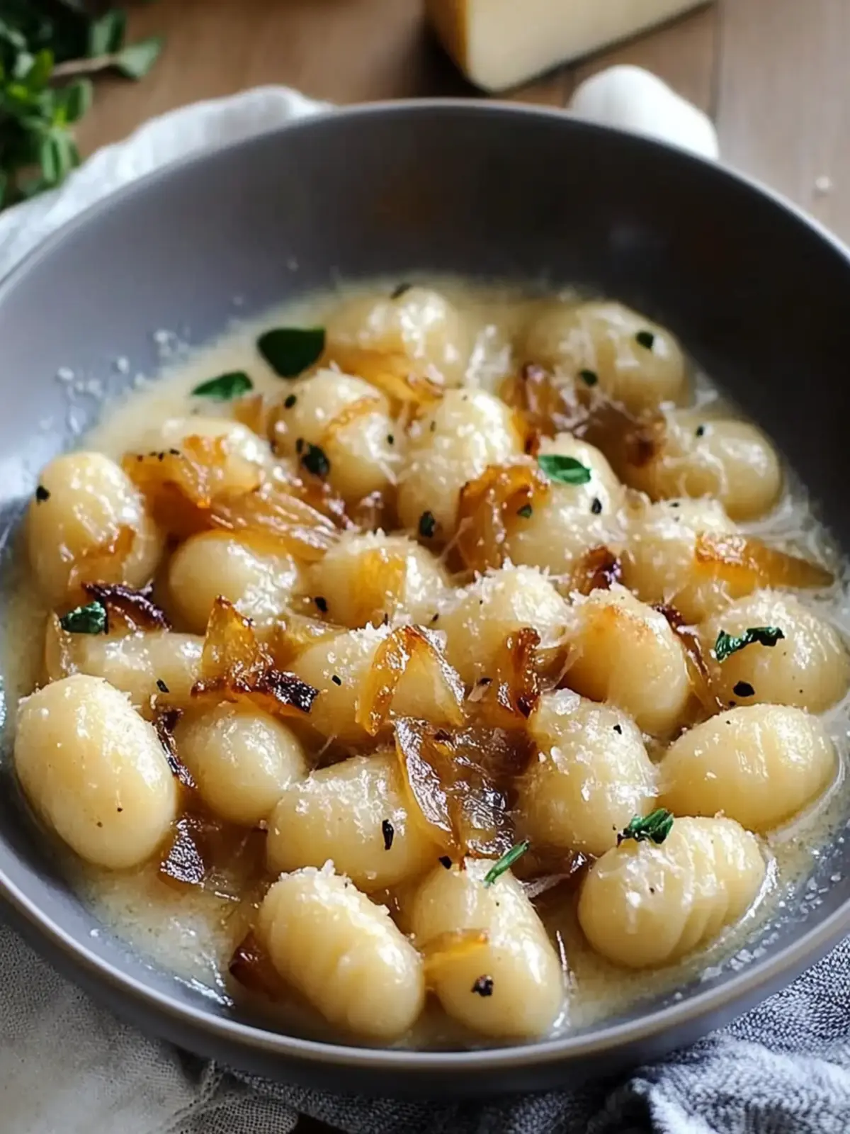 Buttery Gnocchi with Caramelized Onions and Gruy re Bliss Awaits 4 Buttery Gnocchi With Caramelized Onions And Gruy re Bliss