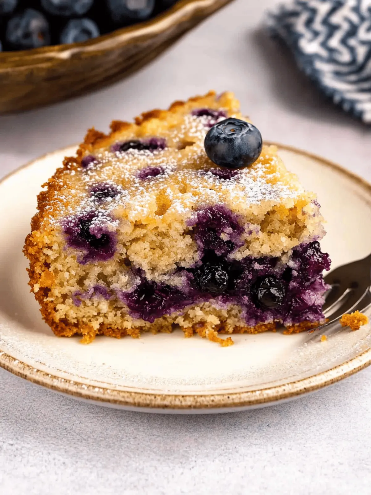 Moist Blueberry Coffee Cake with Tangy Lemon Glaze 2 Blueberry Coffee Cake
