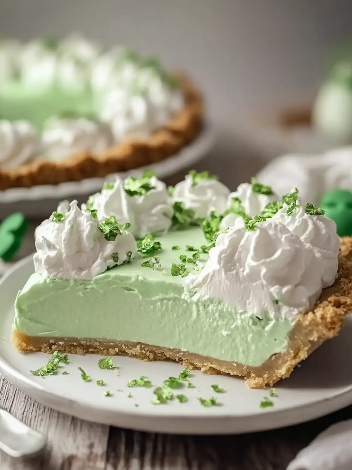 Shamrock Shake Pie: Easy No-Bake Delight for St. Patrick's Day 3 Shamrock Shake Pie