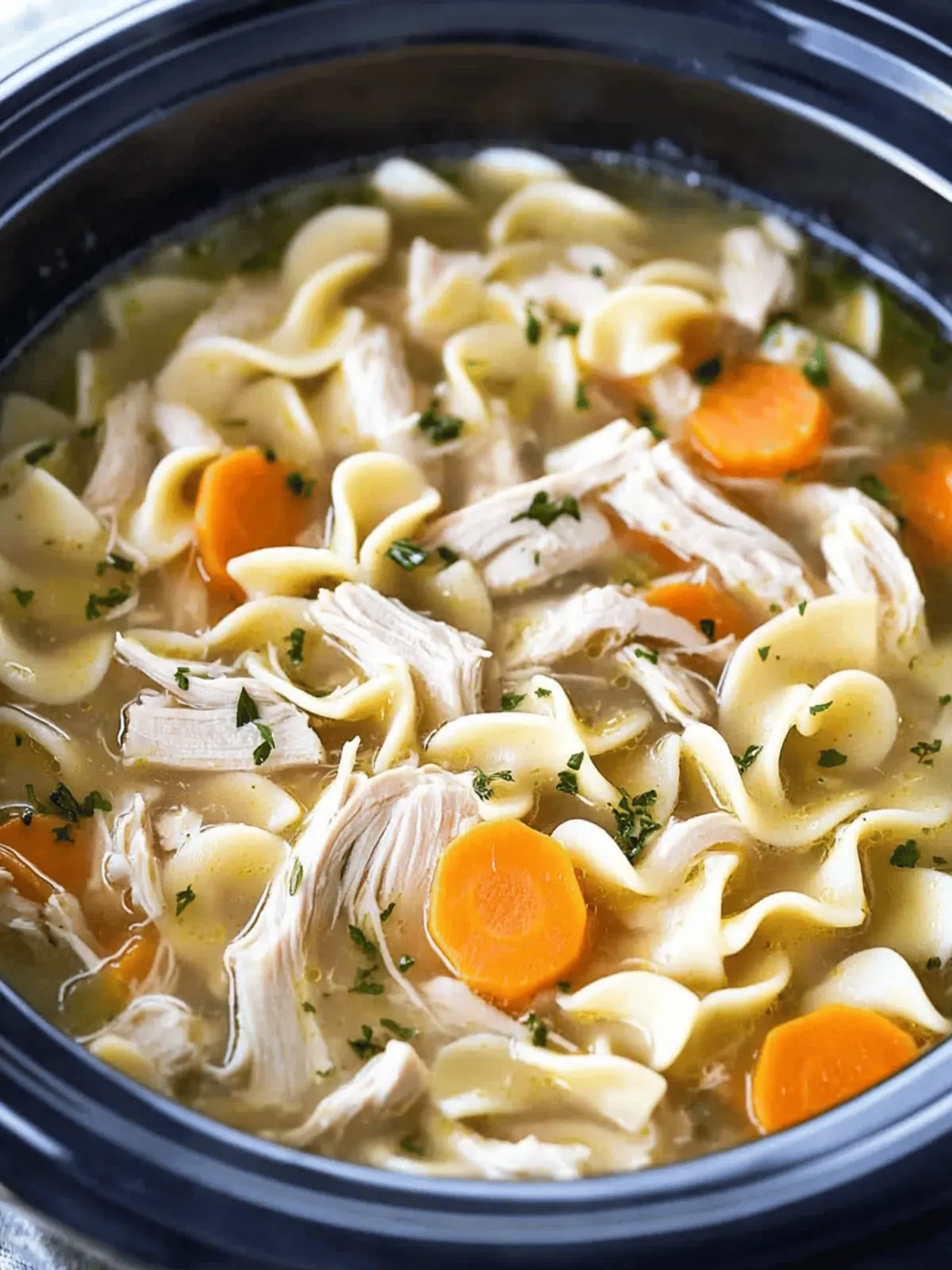 Super Easy Crock-Pot Chicken Noodle Soup for Cozy Nights 3 Crock-Pot Chicken Noodle Soup