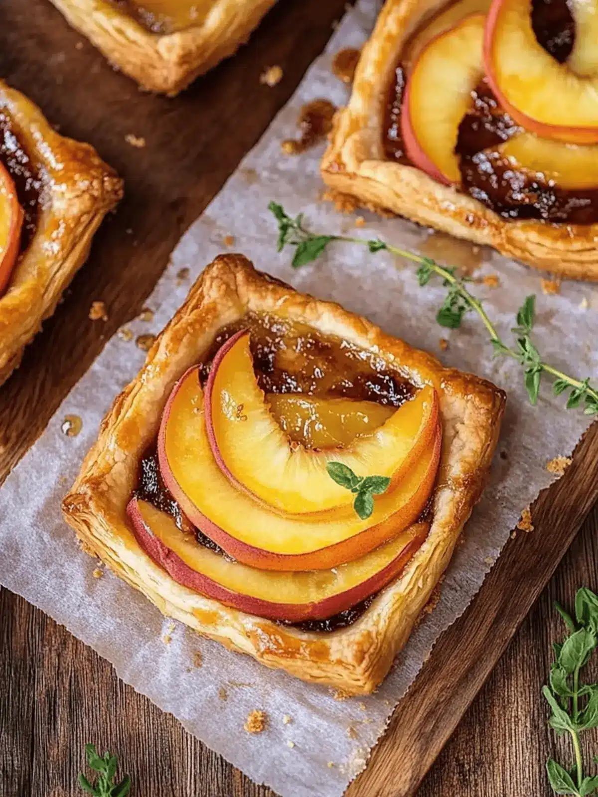 Delicious Peach and Brie Puff Pastry Tarts for Any Occasion 2 PEACH AND BRIE PUFF PASTRY TARTS