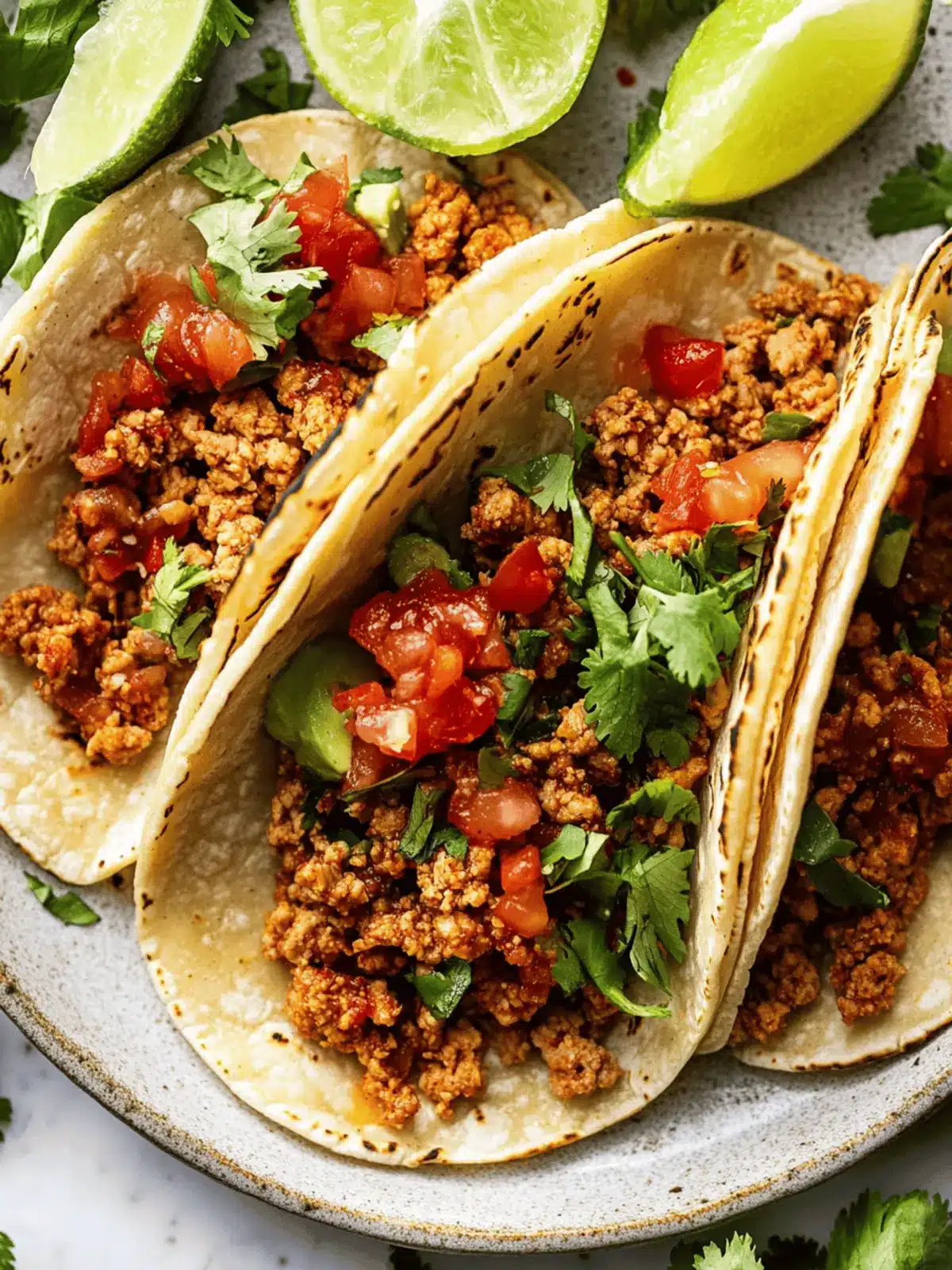 Savory Ground Turkey Tacos: Quick, Easy, & Totally Customizable 3 Ground Turkey Tacos