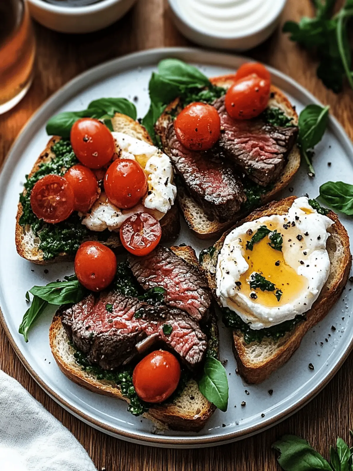 Burrata and Steak Crostini: Your New Go-To Gourmet Appetizer 4 Burrata and Steak Crostini