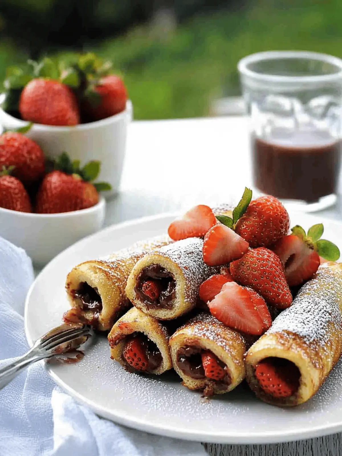 Strawberry Nutella French Toast Roll Ups for Breakfast Bliss 4 Strawberry Nutella French Toast Roll Ups