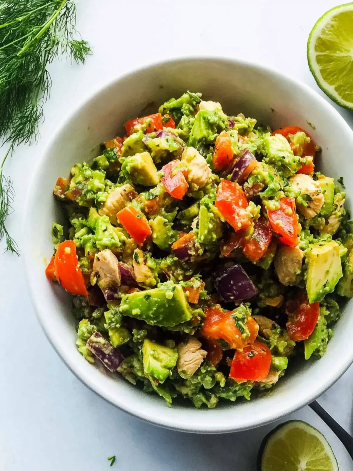 Healthy Chicken Salad With Avocado - Quick, Paleo Delight 2 Healthy Chicken Salad With Avocado (Paleo, Low Carb, Gluten Free)
