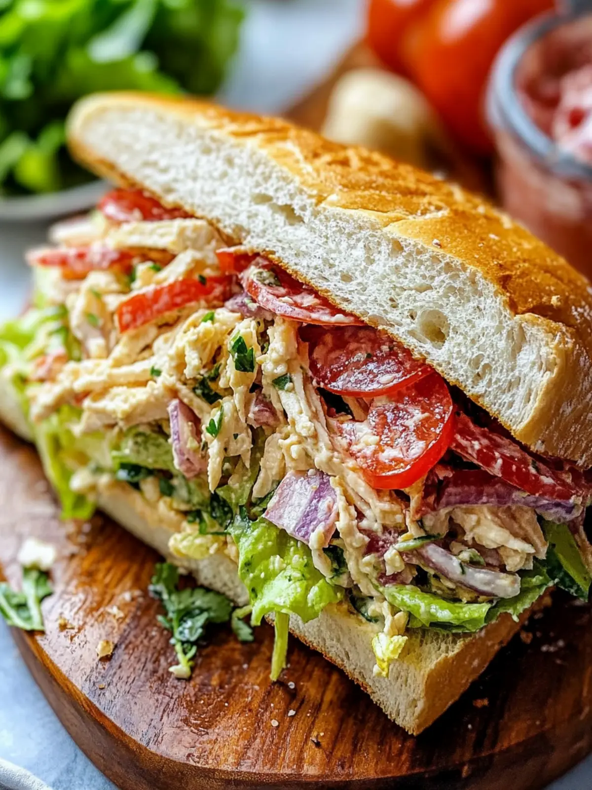 Savory Italian Grinder Salad Sandwich - TikTok s Flavor Hit 3 Italian Grinder Salad Sandwich (TikTok Viral Recipe)