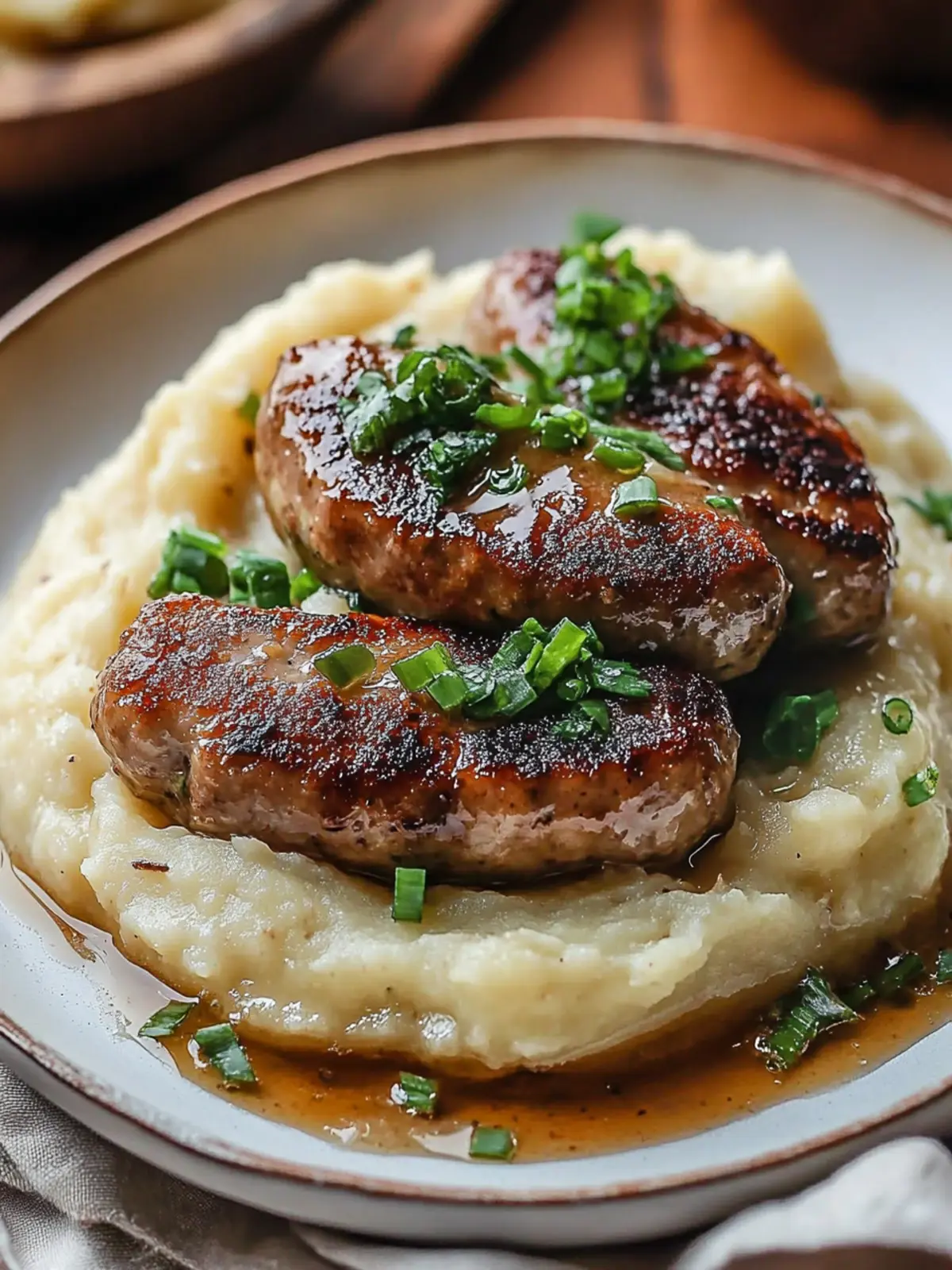 Hearty Irish Bangers and Mash with Irresistible Onion Gravy 2 Irish Bangers and Mash