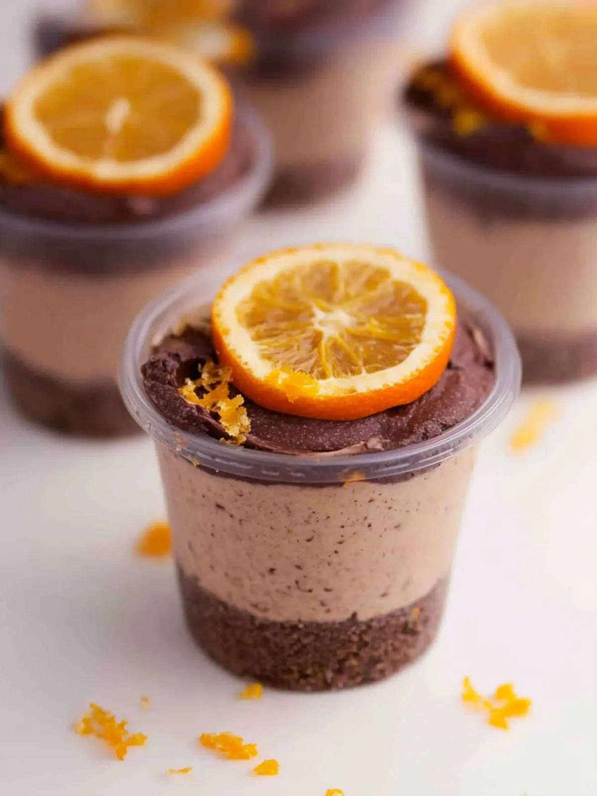 Mini Chocolate Orange Cheesecake Shots for Effortless Delight 2 Mini Chocolate Orange Cheesecake Shots