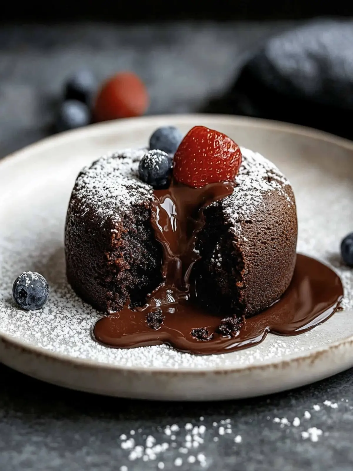 Decadent Chocolate Lava Cakes with a Gooey Surprise Center 2 Chocolate Lava Cakes