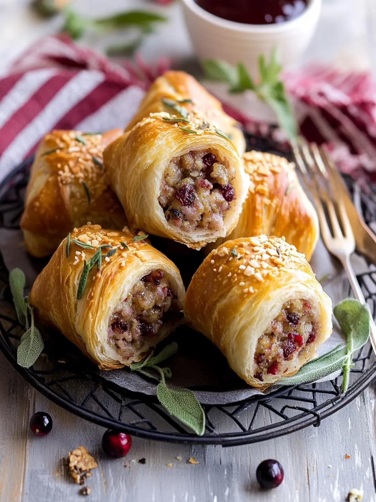 Savory White Cheddar Cranberry Pork Sausage Rolls You'll Love 3 White Cheddar Cranberry Pork Sausage Rolls