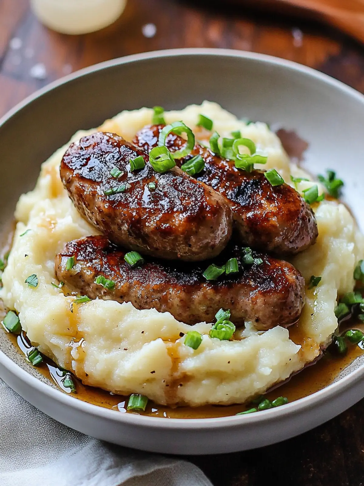 Hearty Irish Bangers and Mash with Irresistible Onion Gravy 3 Irish Bangers and Mash