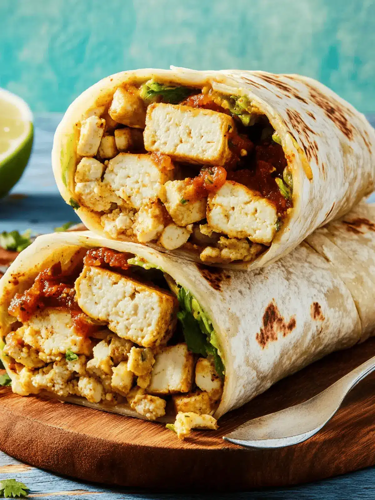 Smoky Tofu Burritos Packed with Flavor and Freshness 4 Tofu Burritos