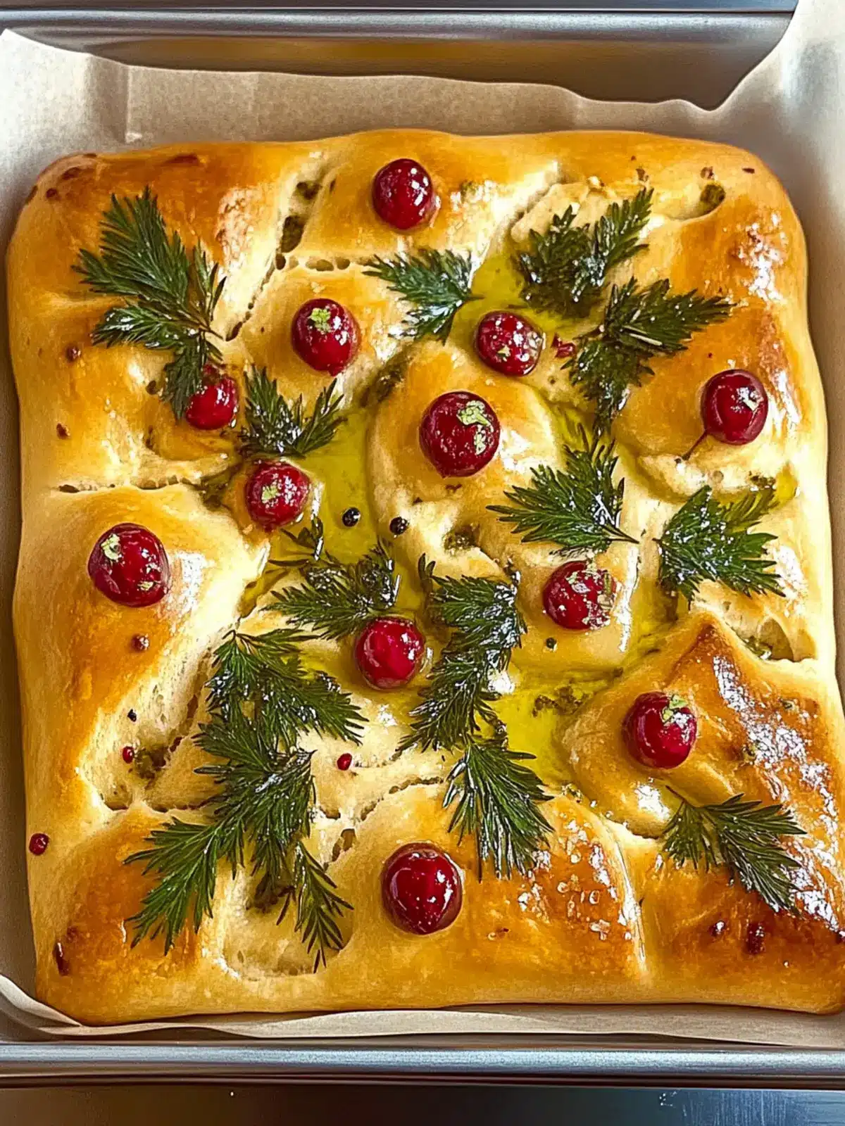 Delicious Christmas Focaccia with Festive Toppings Galore 2 Christmas Focaccia