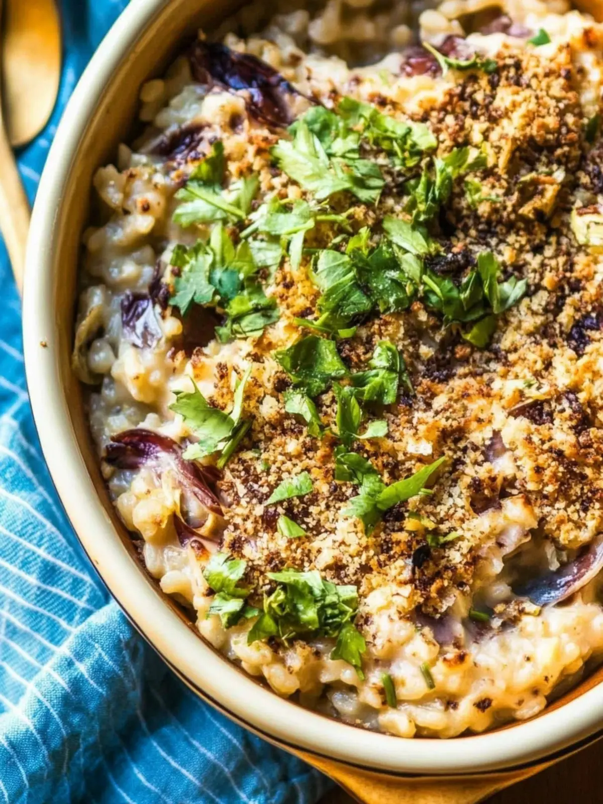 Baked Artichoke Risotto with Radicchio: A Cozy Comfort Dish 2 Baked Artichoke Risotto with Radicchio